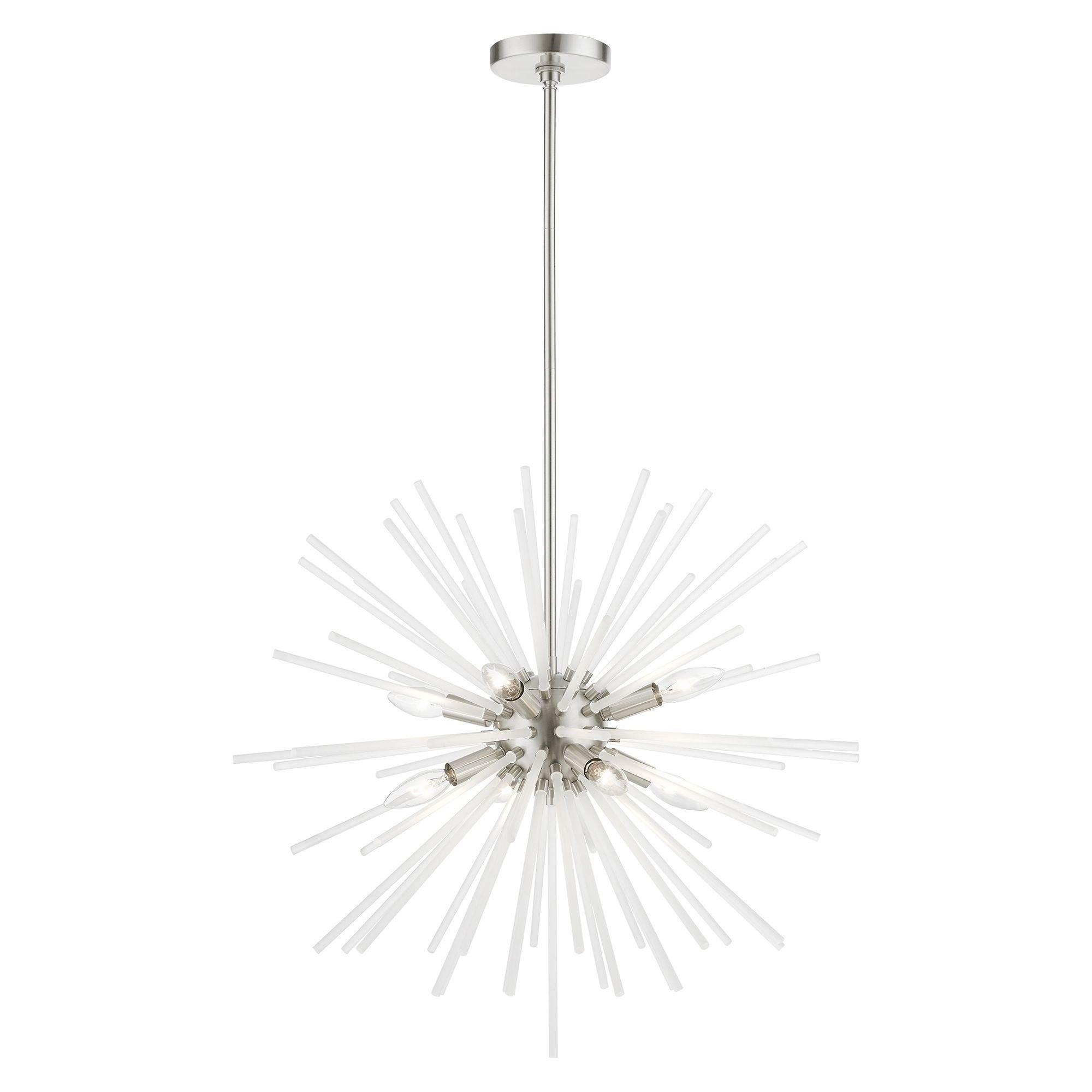 Livex Lighting Uptown 8 - Light Pendant in  Brushed Nickel