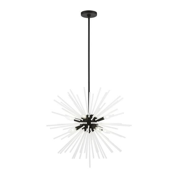 Livex Lighting Uptown 8 - Light Pendant in  Black