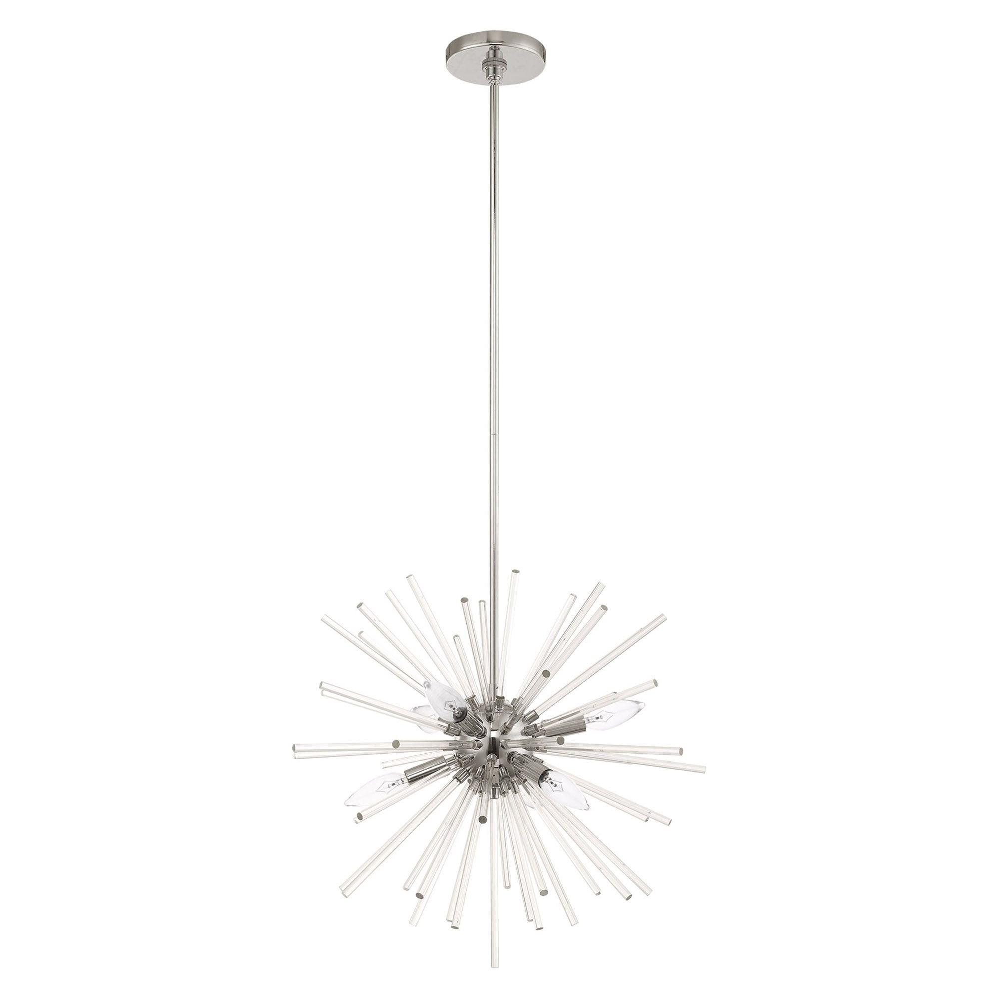 Livex Lighting Utopia 6 - Light Chandelier in  Polished Chrome