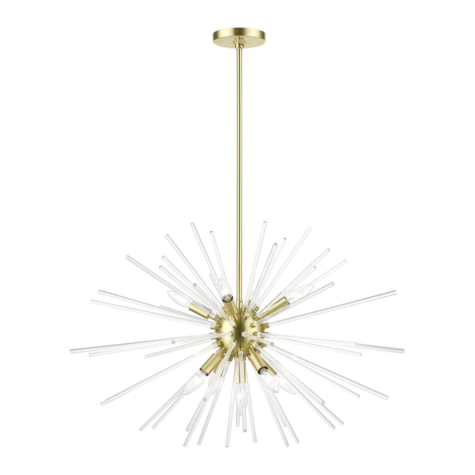 Livex Lighting Utopia 9 - Light Pendant in  Satin Brass