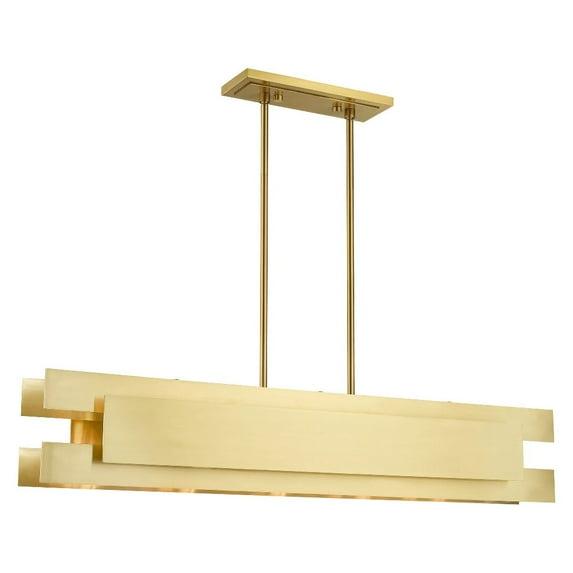 Livex Lighting - Varick - 5 Light Linear Chandelier in Contemporary Style - 7