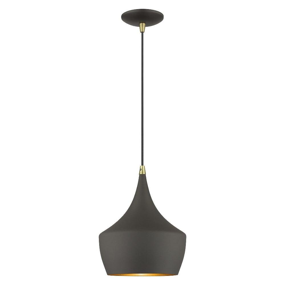 Livex Lighting Waldorf 1 - Light Chandelier in  Bronze/Antique Brass