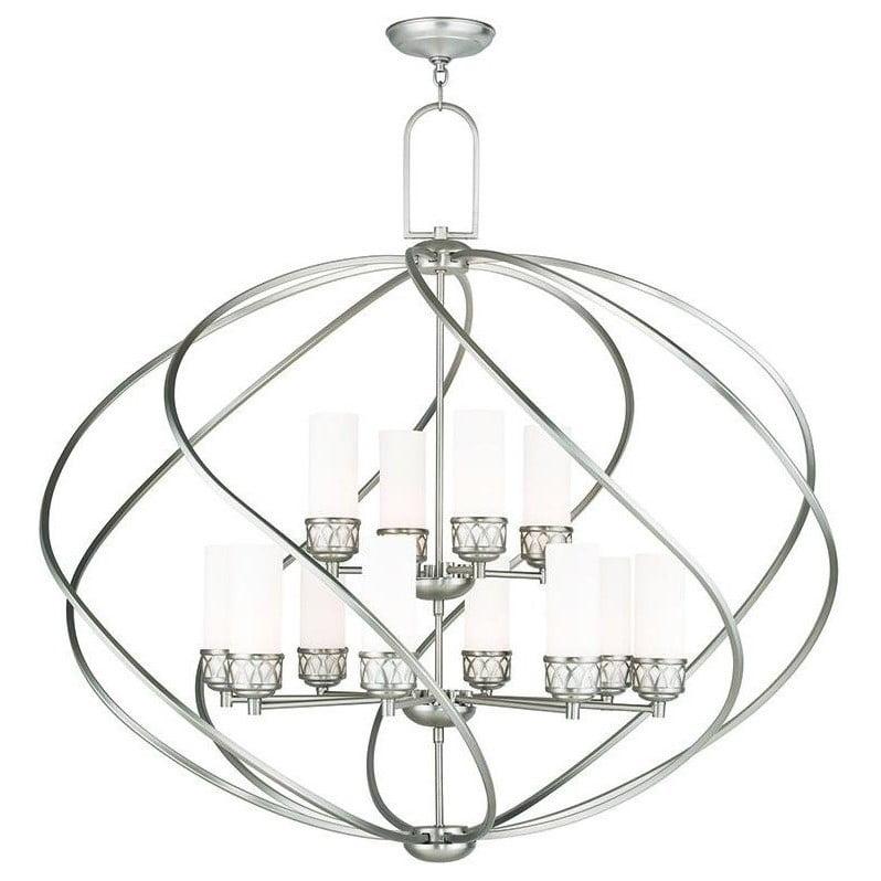 Livex Lighting Westfield Foyer Chandelier in Brushed Nickel