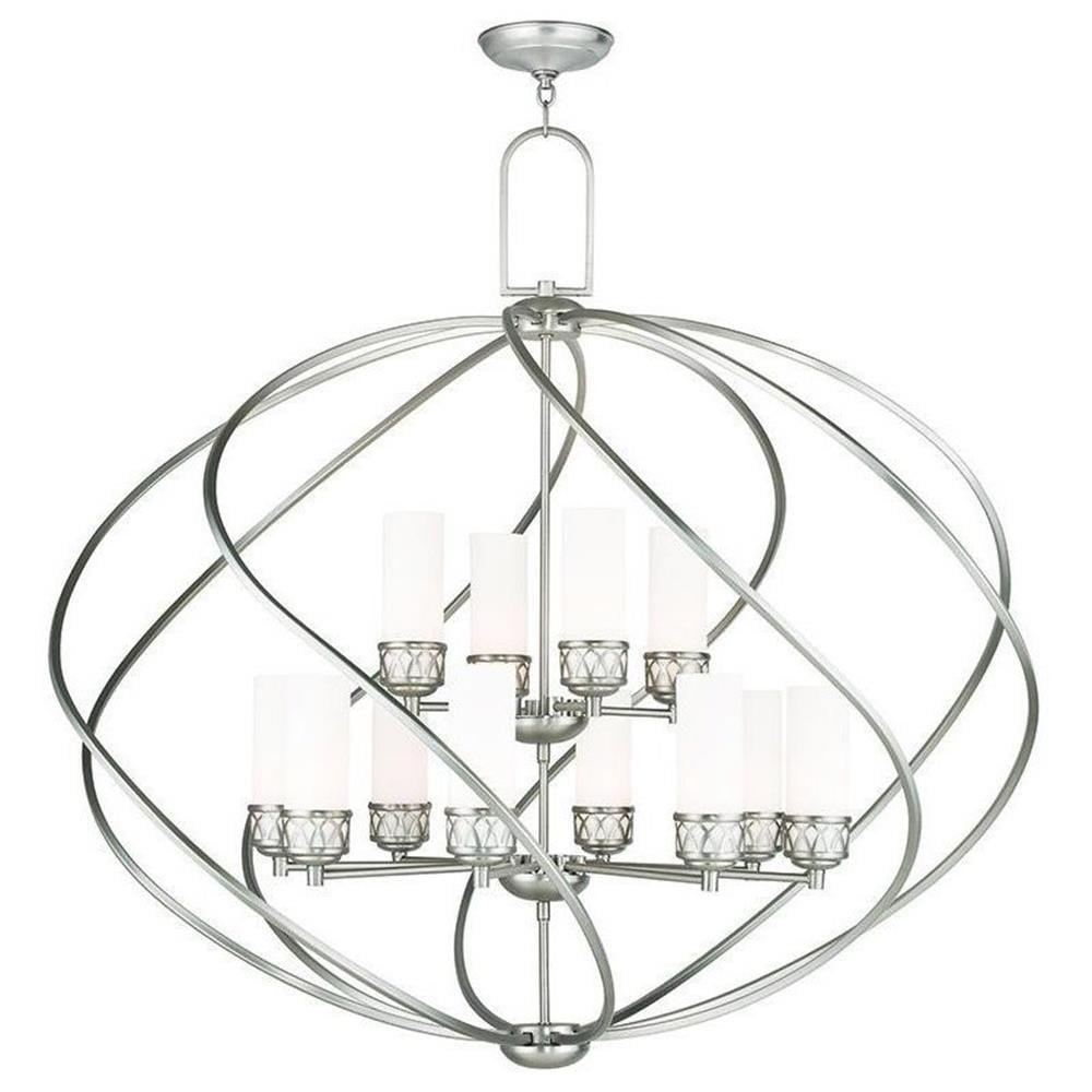 Livex Lighting Westfield Foyer Chandelier in Brushed Nickel