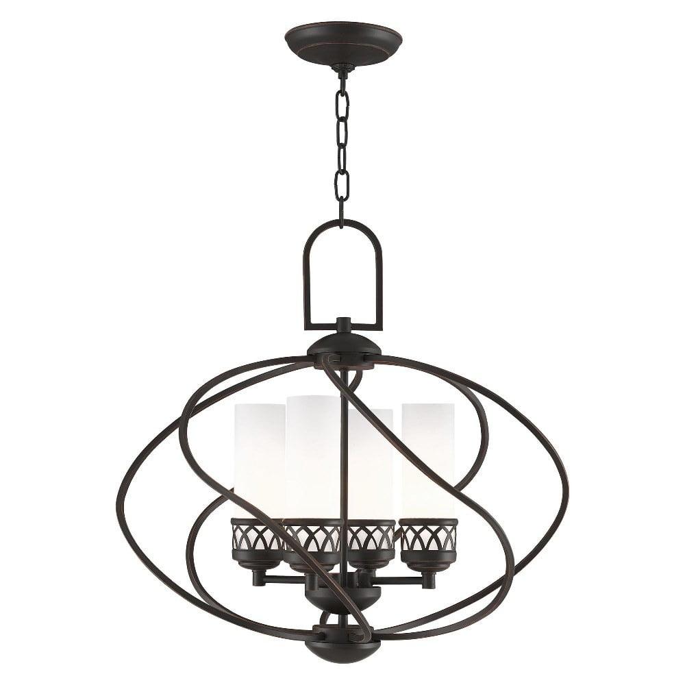 Livex Lighting Westfield 4 - Light Chandelier in Olde Bronze