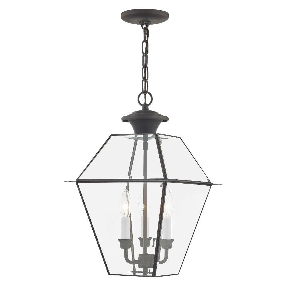 Livex Lighting Westover 3 Light Outdoor Chain Lantern