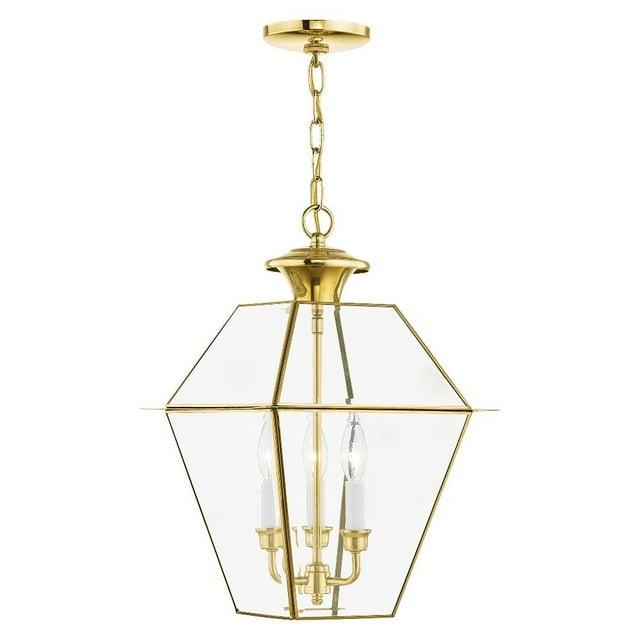 Livex Lighting Westover 3 - Light Pendant in  Polished Brass