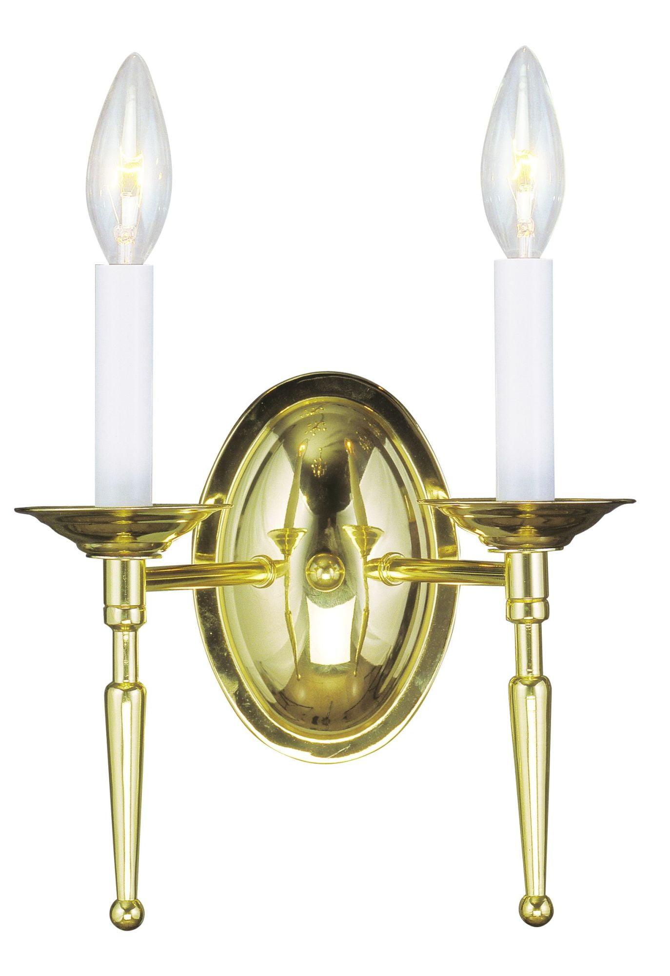 Livex Lighting Williamsburgh 2 - Light Wall Light in  Polished Brass