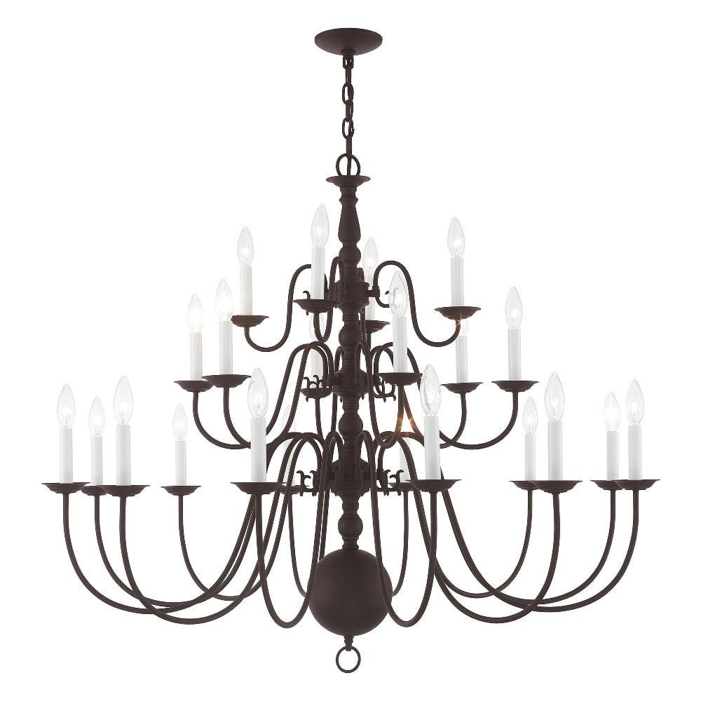 Livex Lighting - Williamsburgh - 22 Light Chandelier in Traditional Style - 42