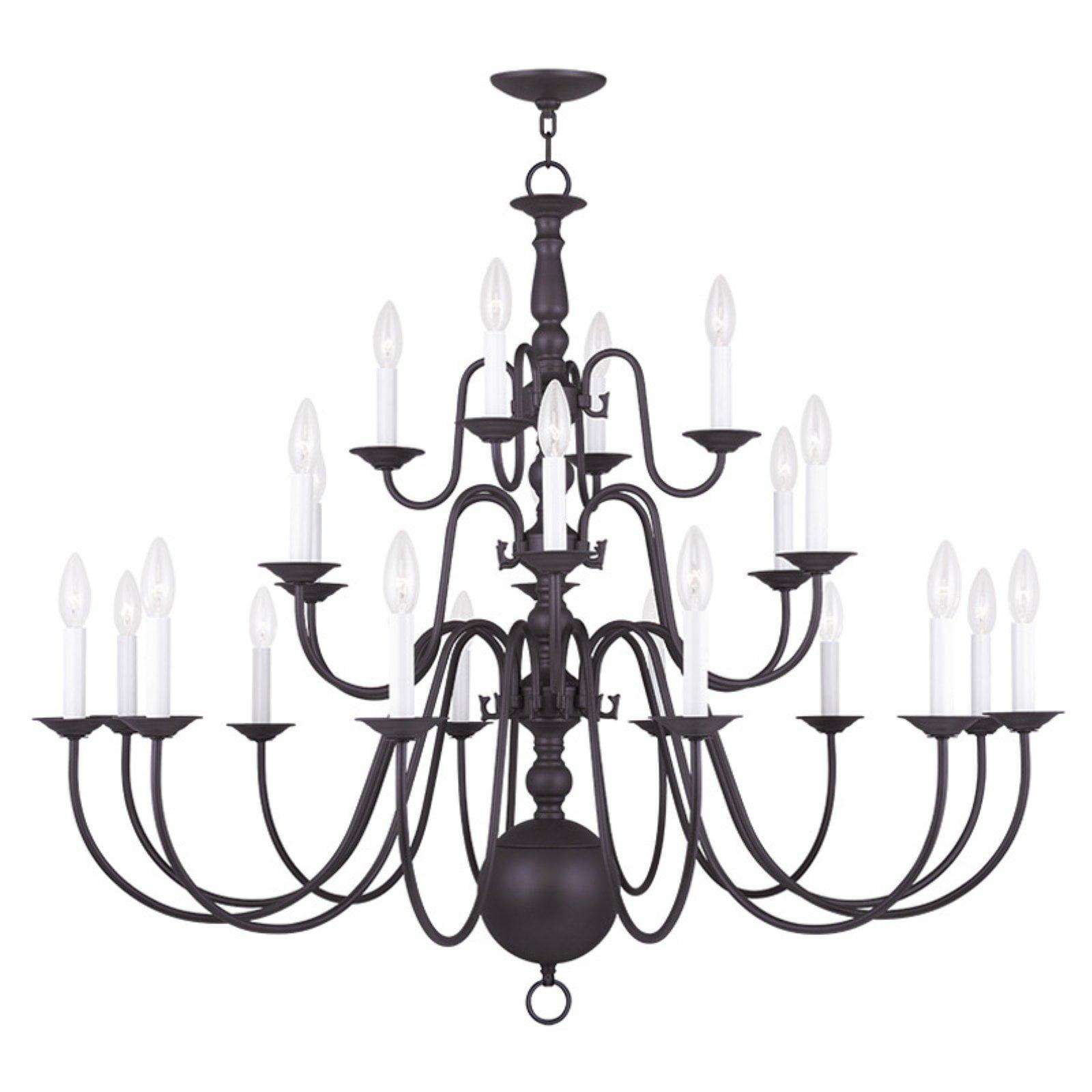 Livex Lighting Williamsburgh 22 - Light Chandelier in  Bronze