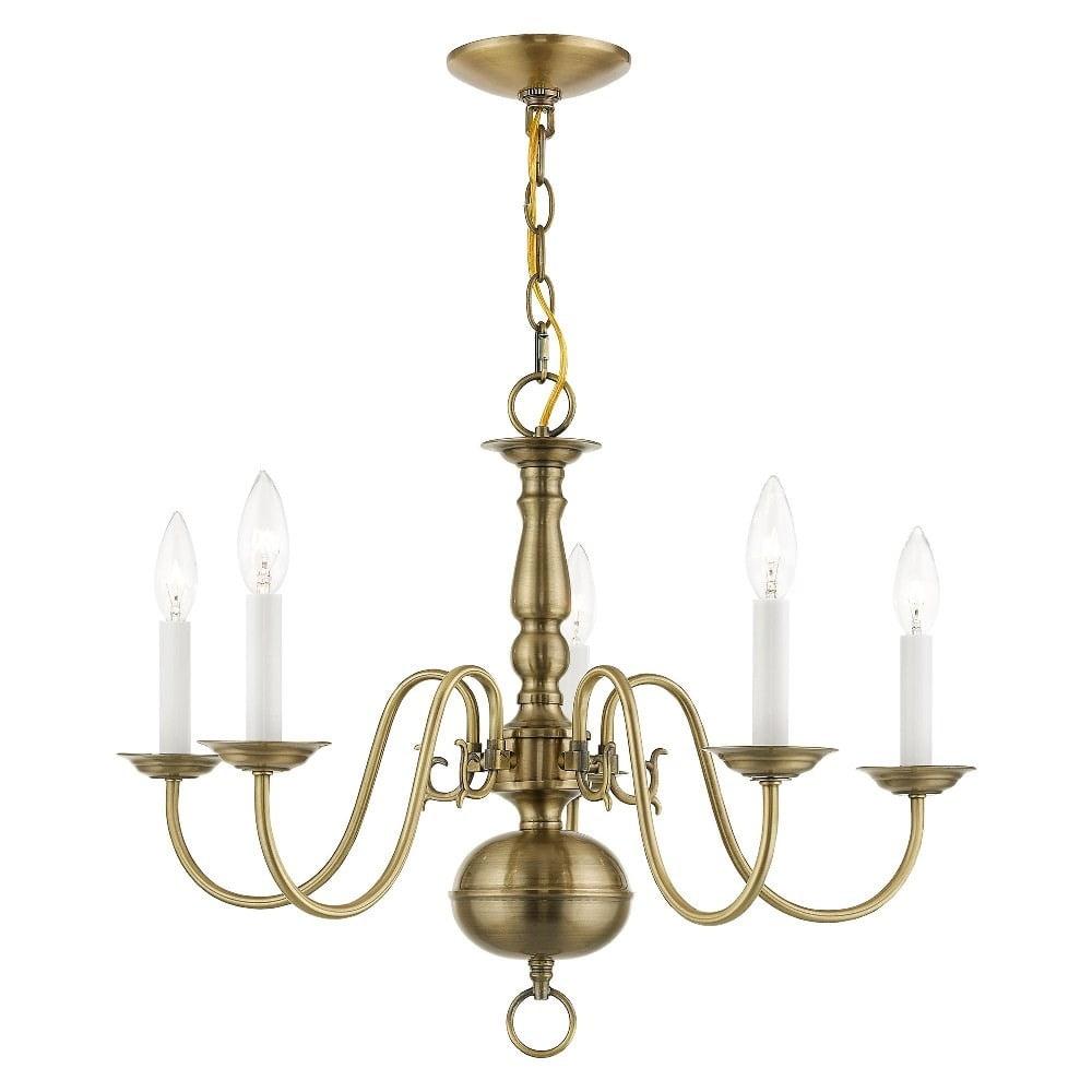 Livex Lighting - Williamsburgh - 5 Light Chandelier in Traditional Style - 24