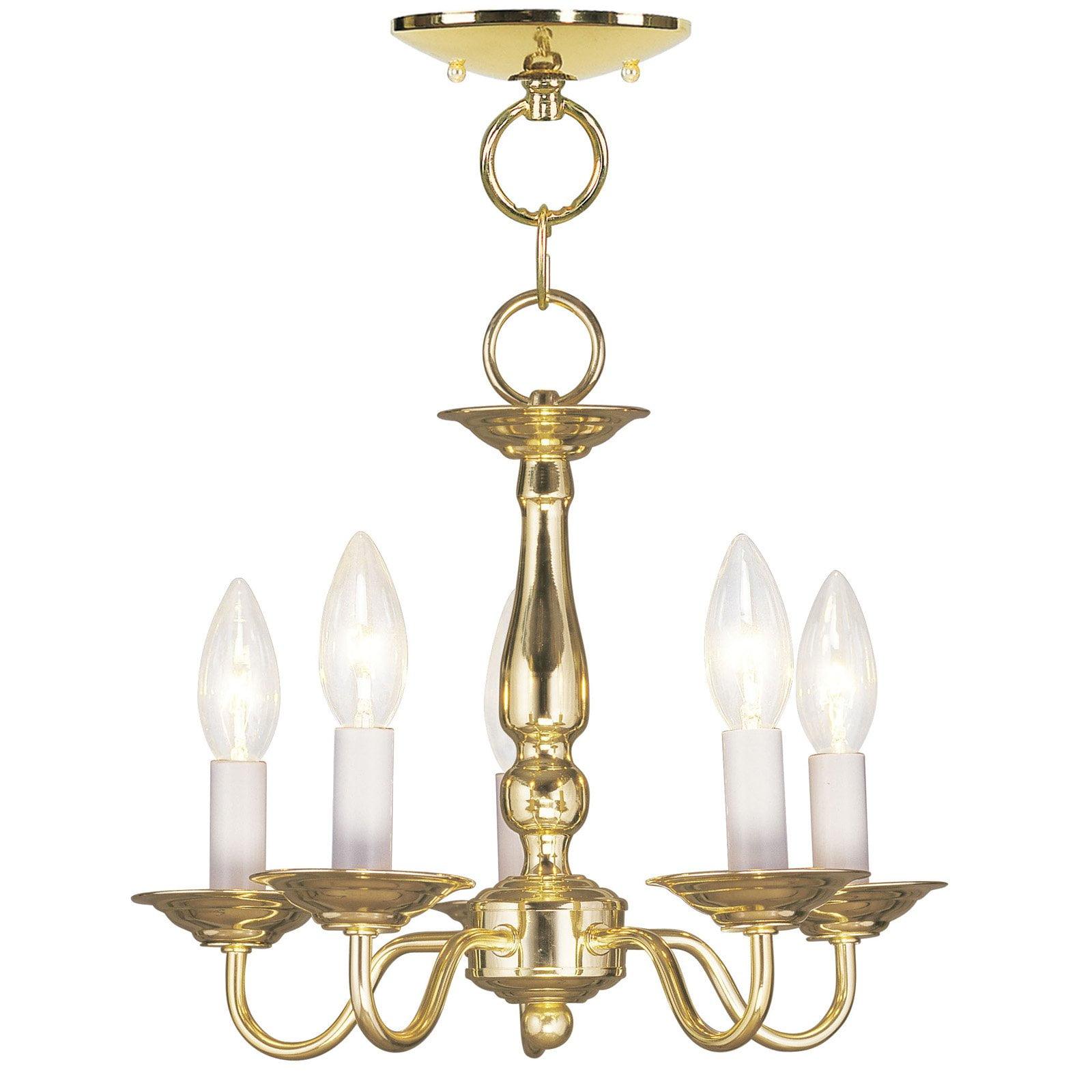 Livex Lighting - Williamsburgh - 5 Light Convertible Mini Chandelier in