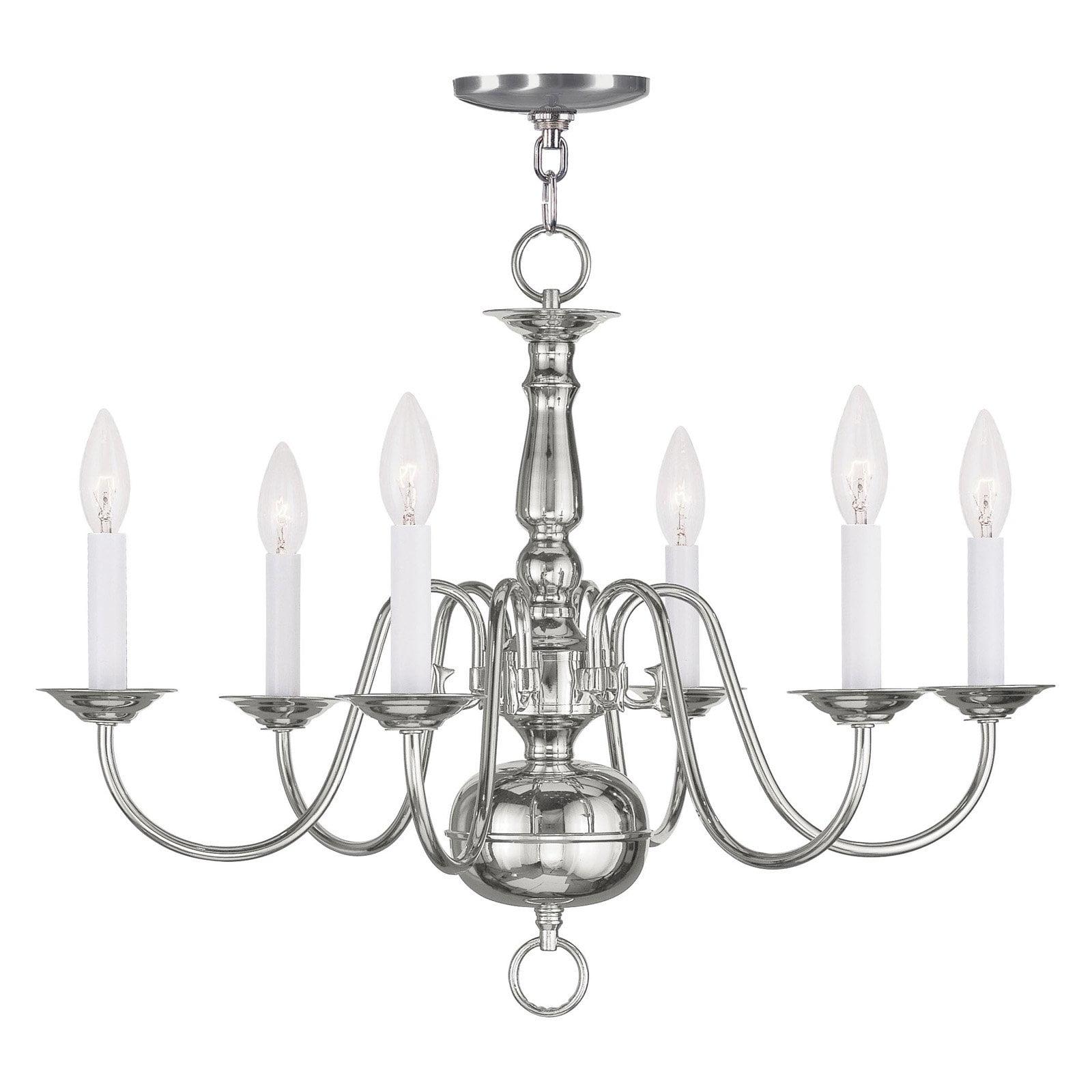 Livex Lighting - Williamsburgh - 6 Light Chandelier in Traditional Style - 24