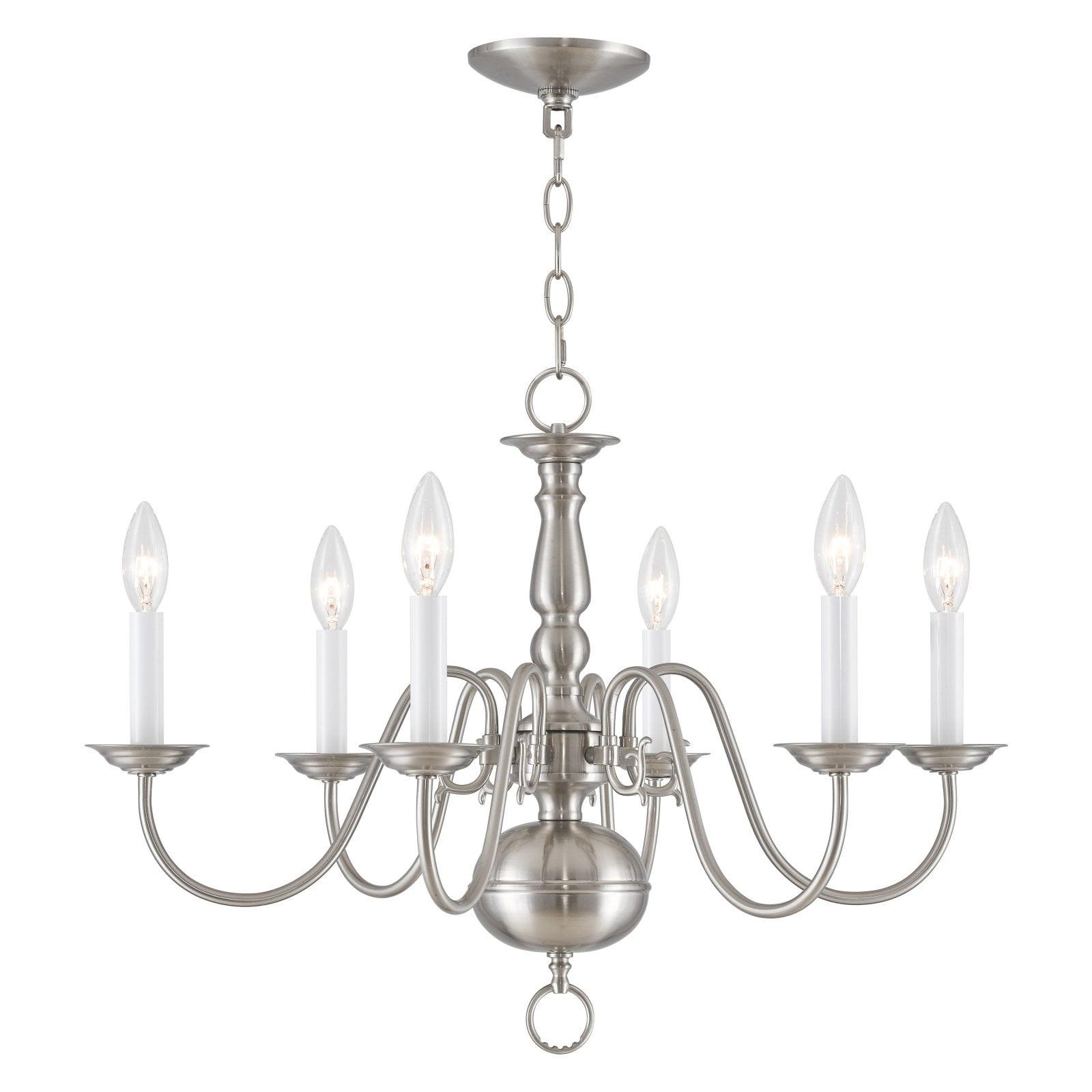 Livex Lighting - Williamsburgh - 6 Light Chandelier in Traditional Style - 24