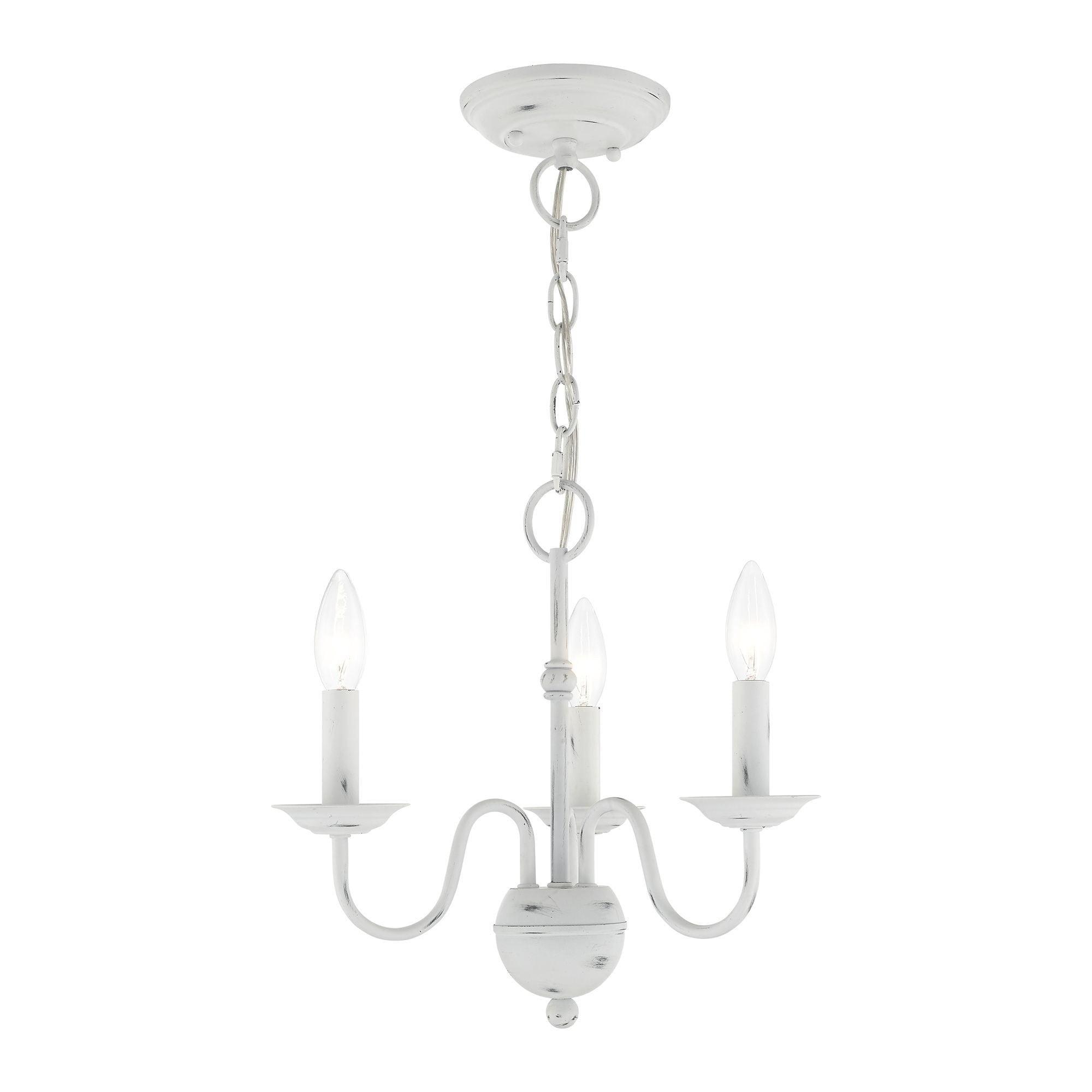 Livex Lighting Windsor 3 - Light Chandelier in  Antique White