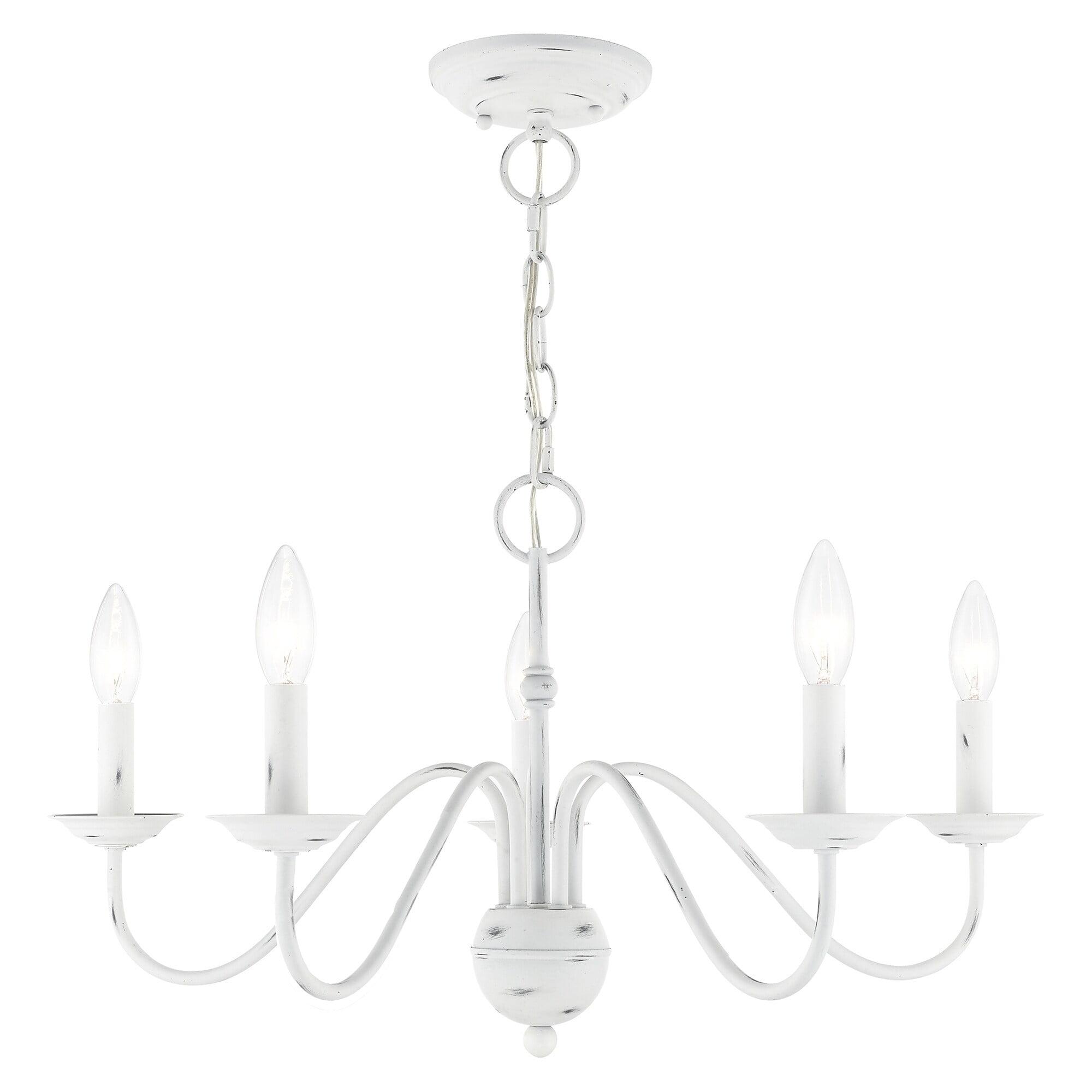 Livex Lighting Windsor 5 - Light Chandelier in  Antique White