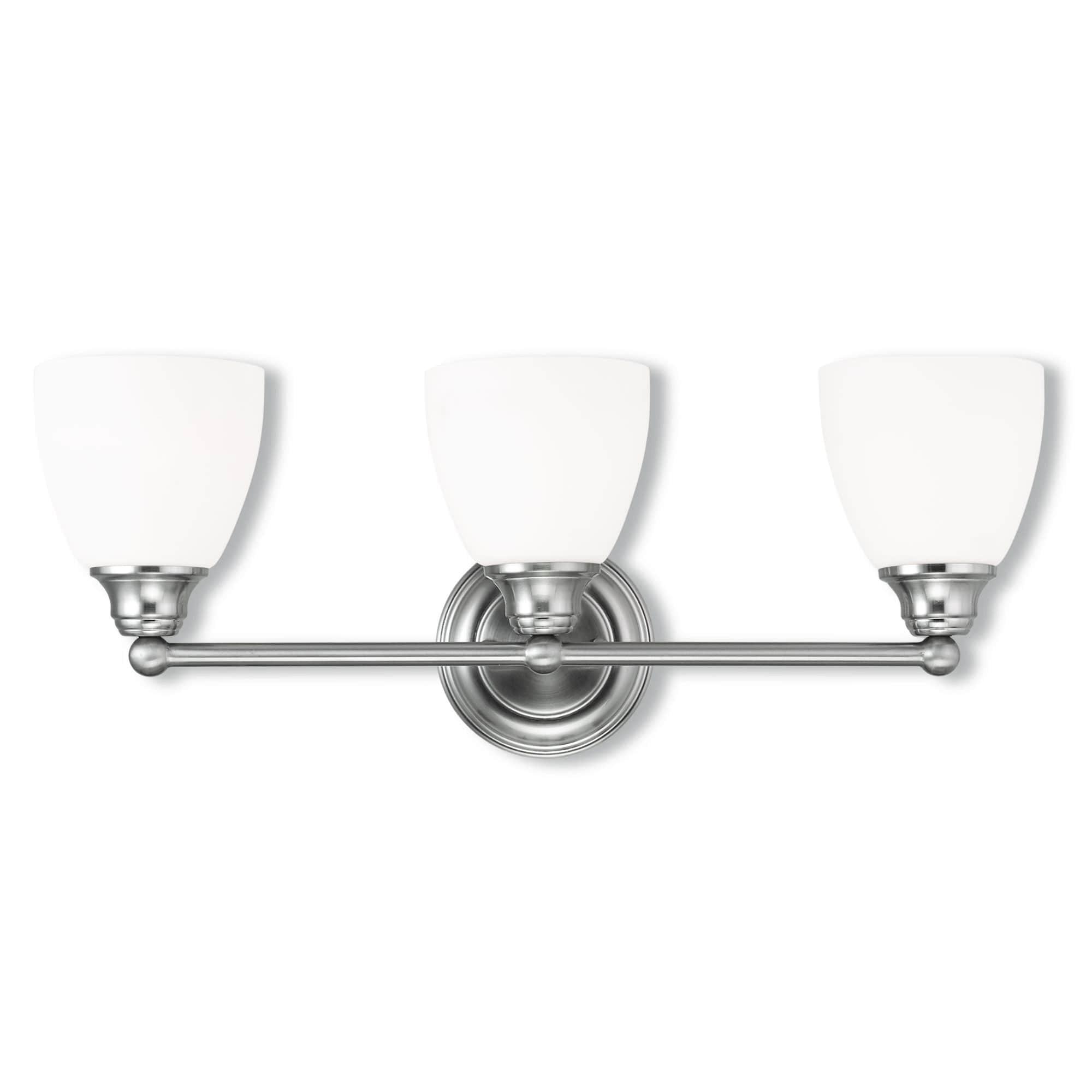 Livex Lighting Somerville 3 - Light Vanity in  Brushed Nickel