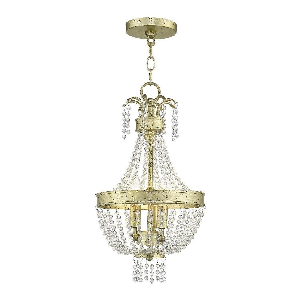 Livex Lighting Valentina 3 - Light Chandelier in  Winter Gold