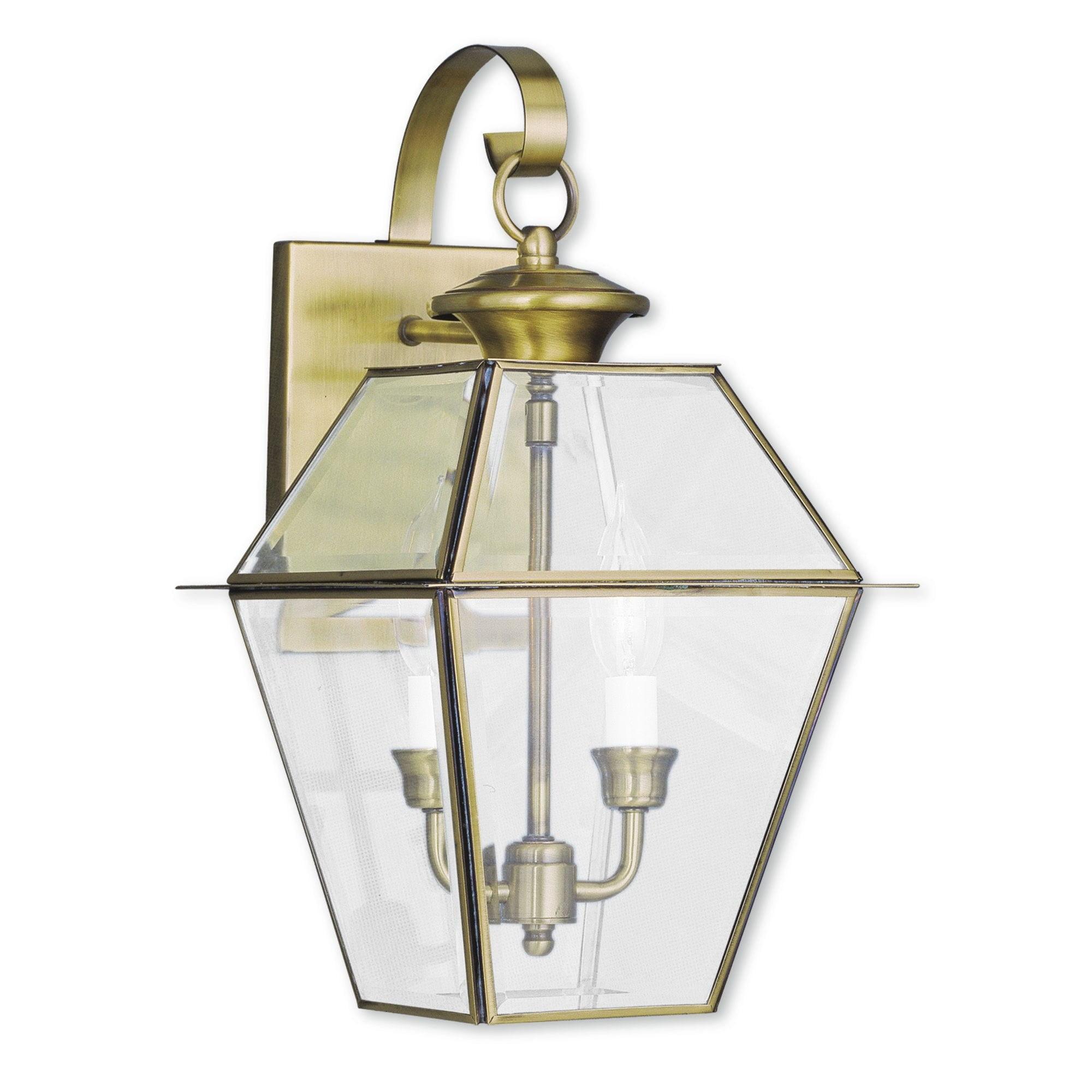 Livex Lighting Westover 2 - Light Wall Light in  Antique Brass