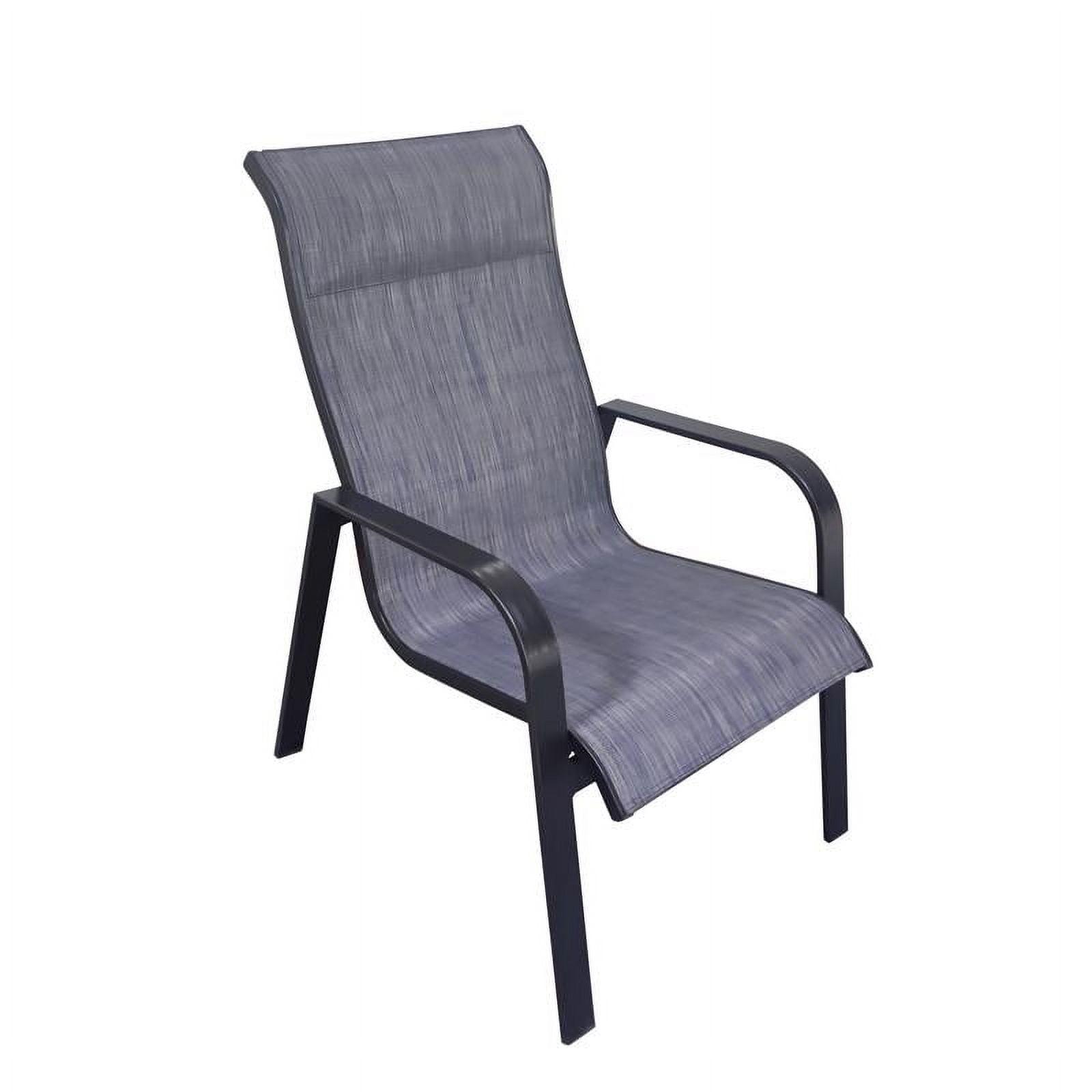 Pacifica Black Aluminum Frame Outdoor Sling Chair