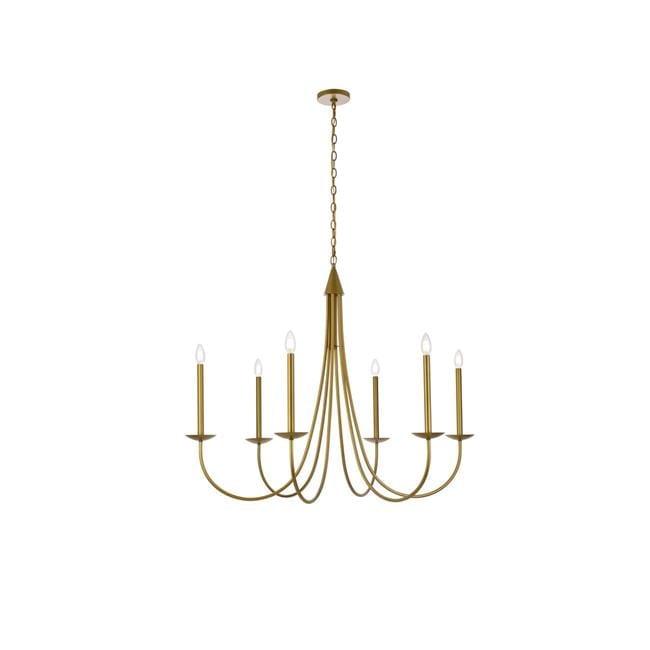 Elegant Lighting Cohen 42 inch pendant in brass