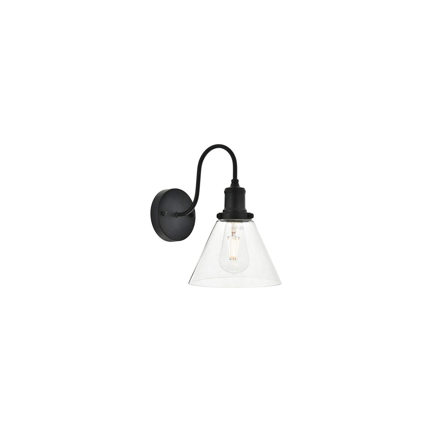 Elegant Lighting Histoire 1 light black Wall Sconce
