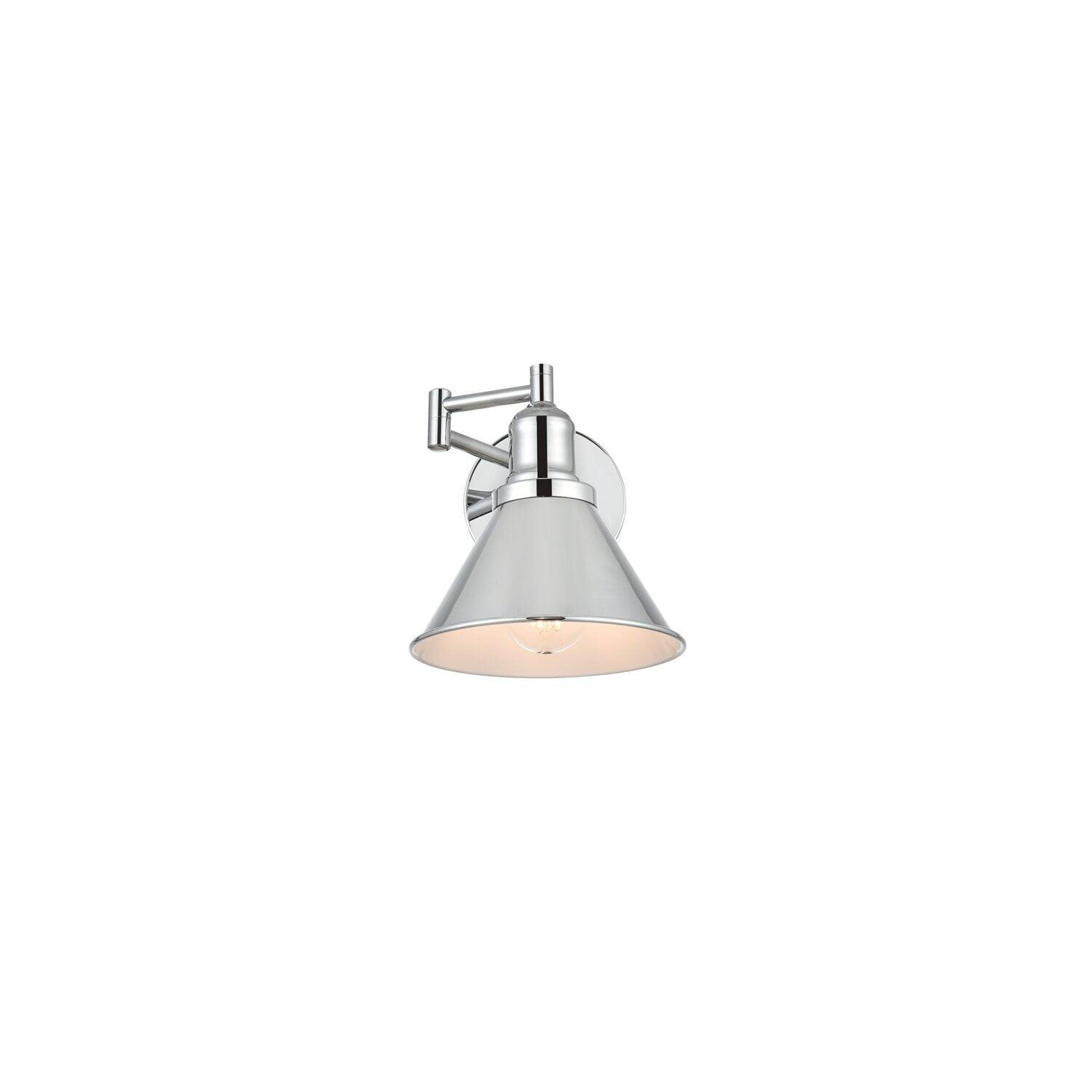 Elegant Lighting Judson 1 light Chrome swing arm wall sconce