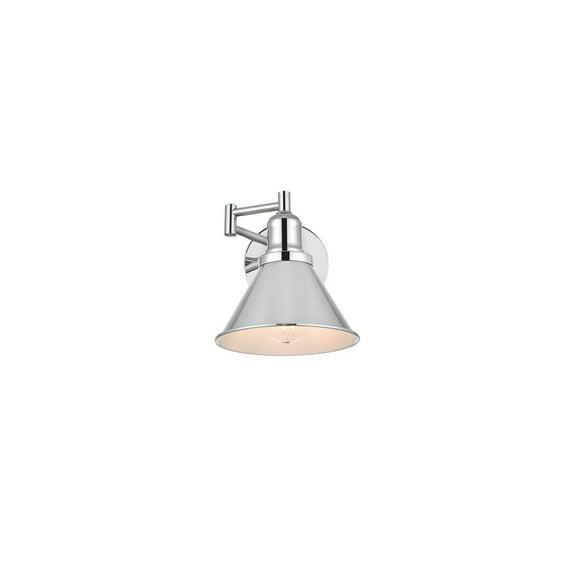 Elegant Lighting Judson 1 light Chrome swing arm wall sconce