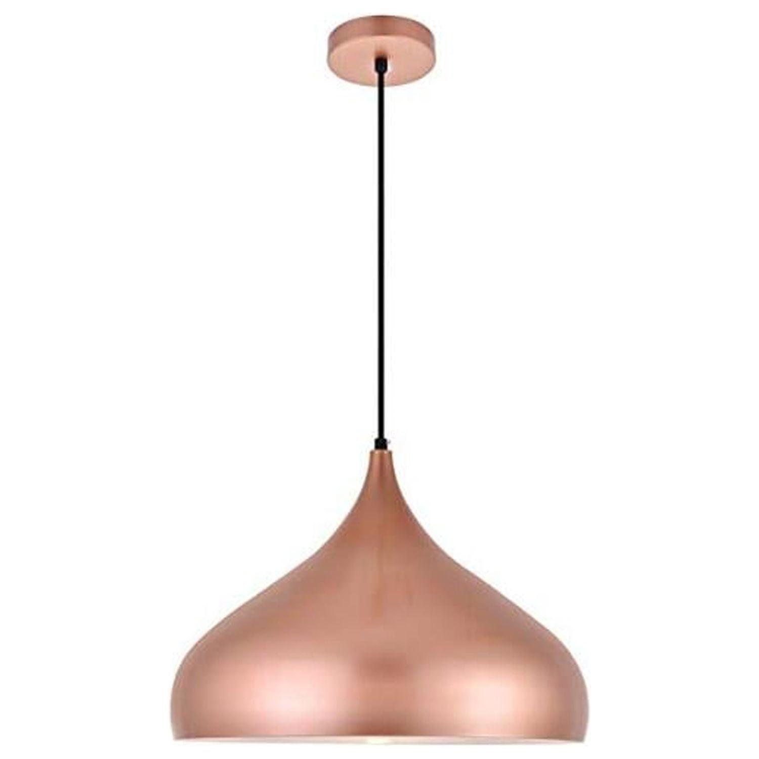 Elegant Lighting Circa 1 Light Honey Gold Pendant