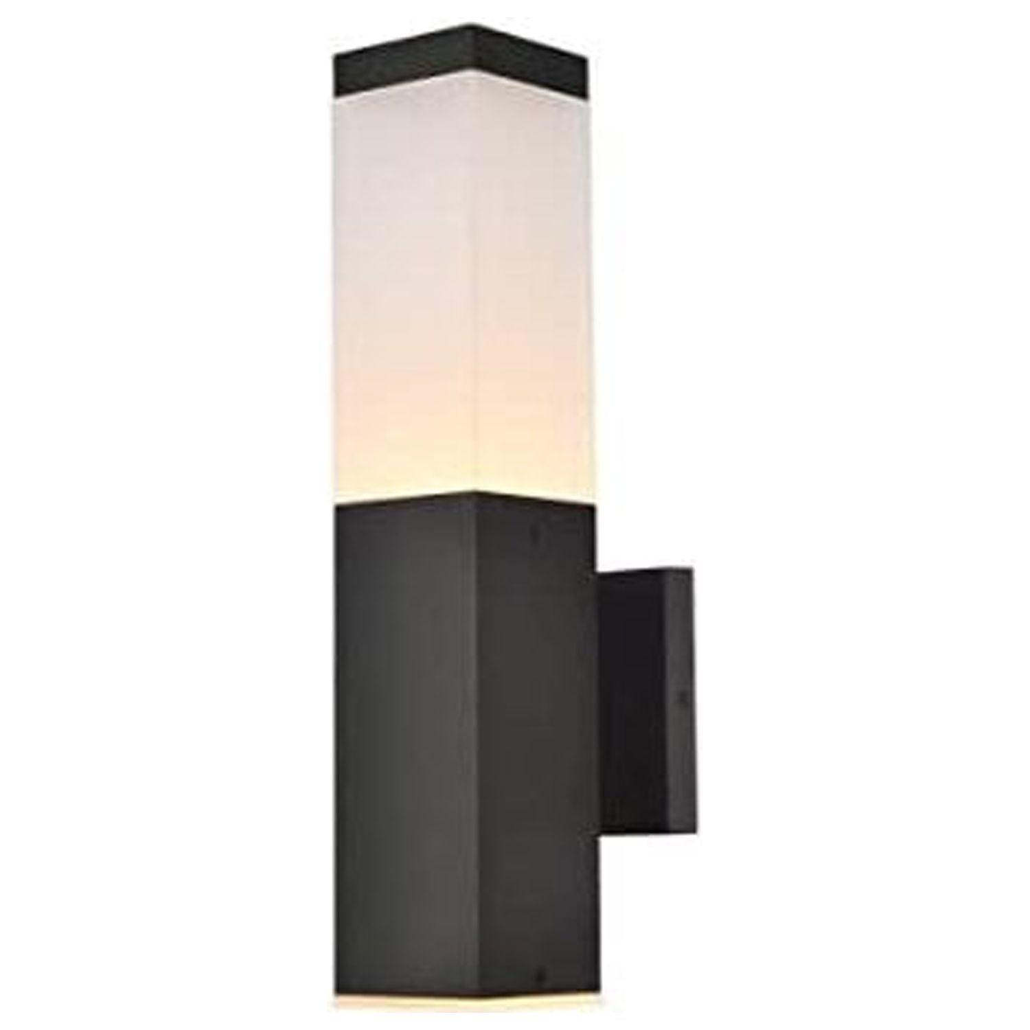 Raine Black Aluminum LED Wall Sconce with Dimmable Light