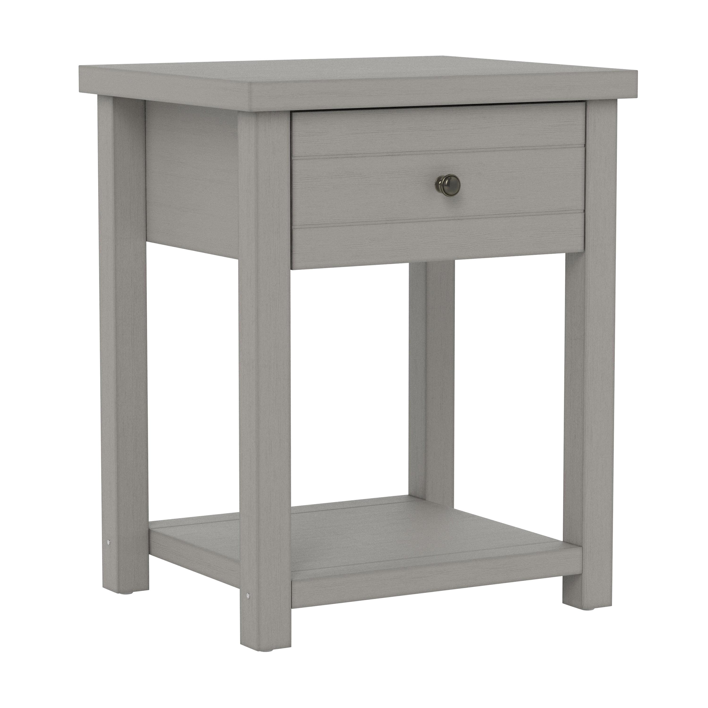 Harmony Gray Oak Rectangular Accent Table with Storage