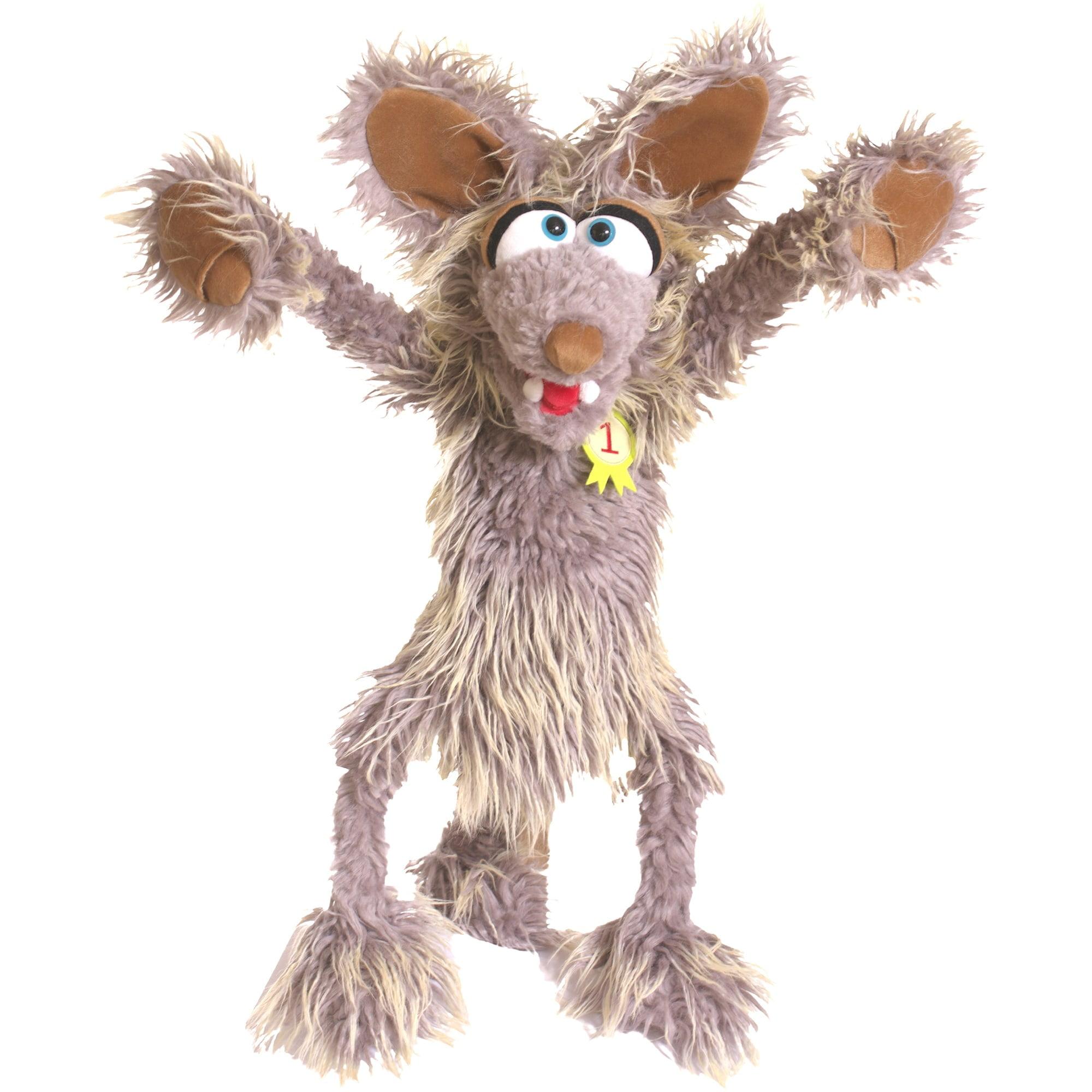 Living Puppets: Artie The Coyote - 27" Large Plush Hand Puppet, Handmade Pal, Soft Material, Roleplay Companion, Developmental Toy Character, Kids 3+