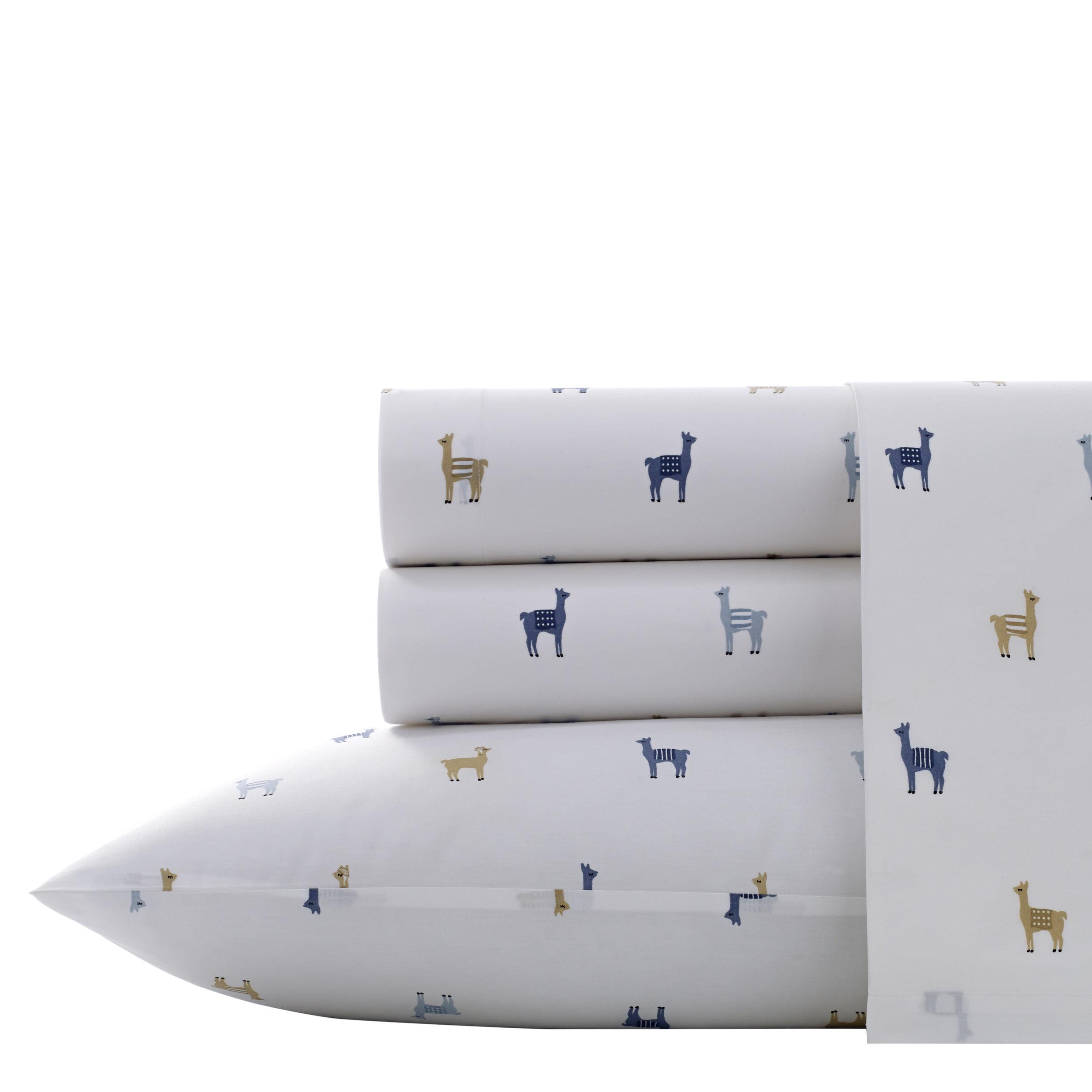 Printed Pattern Percale Cotton Sheet Set - Poppy & Fritz