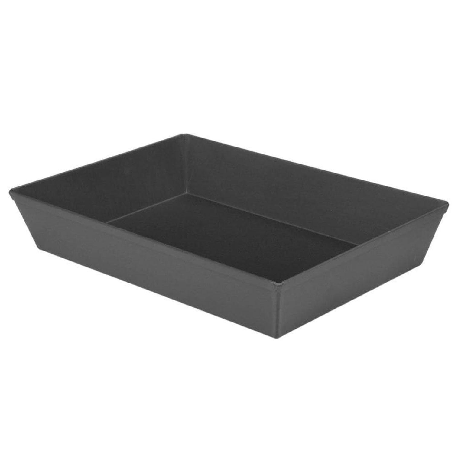 10x14 Inch Black Anodized Aluminum Detroit Style Pizza Pan