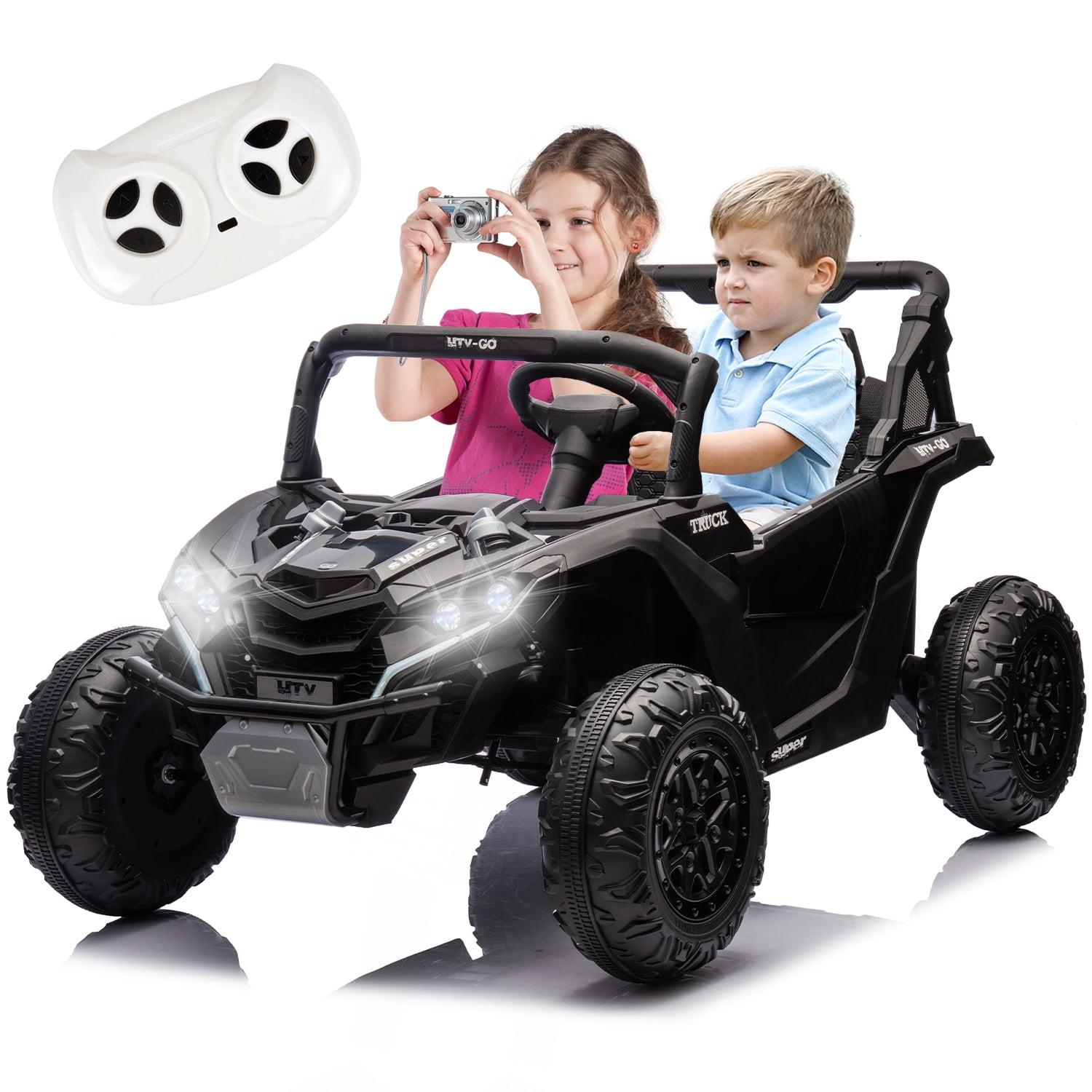 24V 4WD Powered Electric Off-Road UTV with Larger Seat , Remote Control,  3 Speeds，Halloween, Christmas gifts