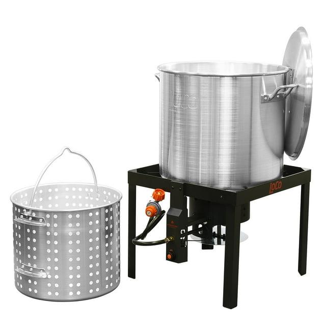 Loco Cookers 80 Quart SureSpark Seafood Boil & Steam Kit