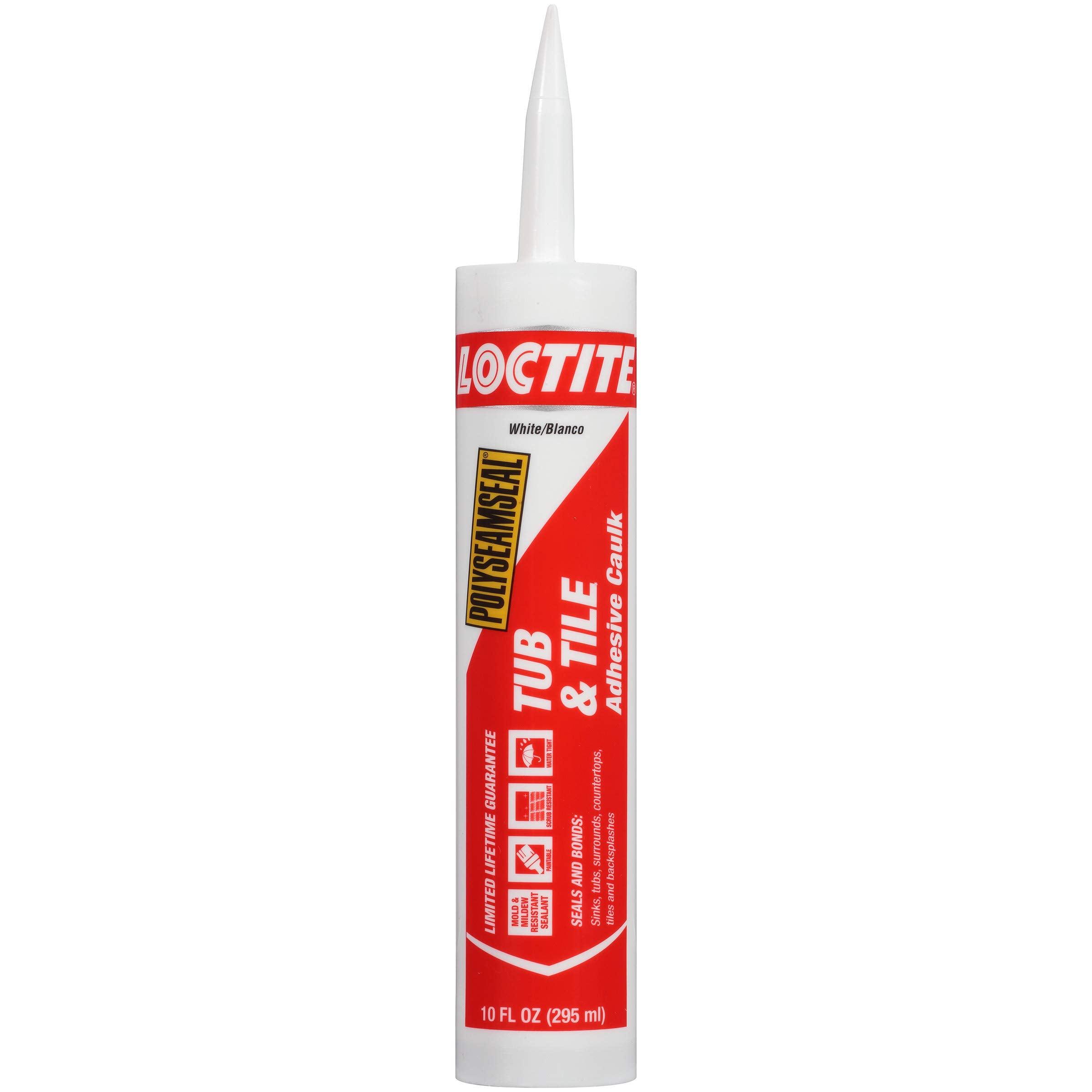 Loctite 2154739 Polyseamseal Tub & Tile Caulk, White, 10 oz. - Quantity 1