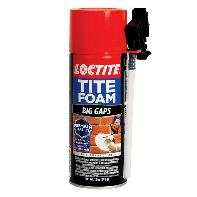 Loctite Tite Foam Insulating Foam Sealant Big Gaps, Pack of 1, White 12 oz Can