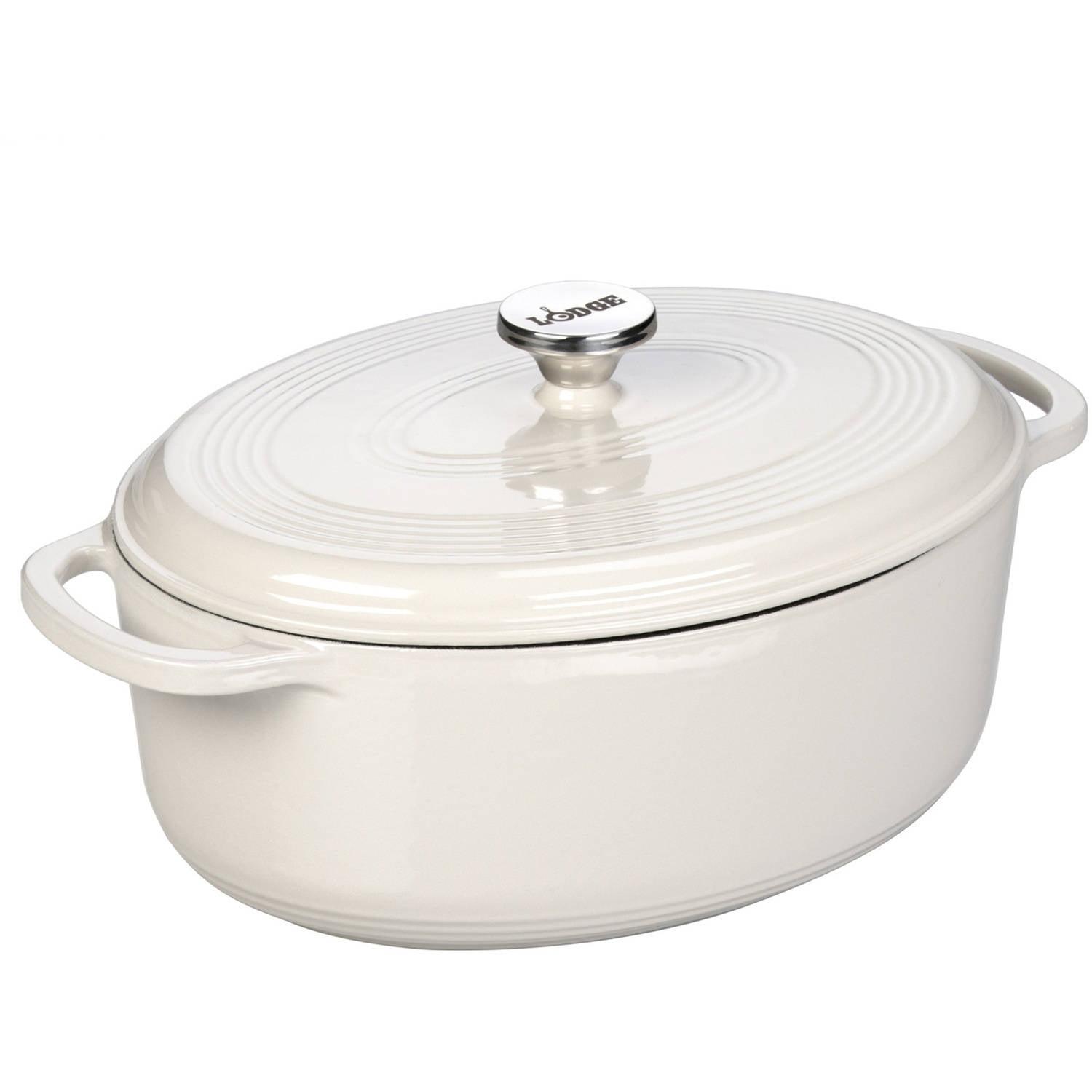 Lodge 7 Quart Enameled Cast Iron Dutch Oven Available
