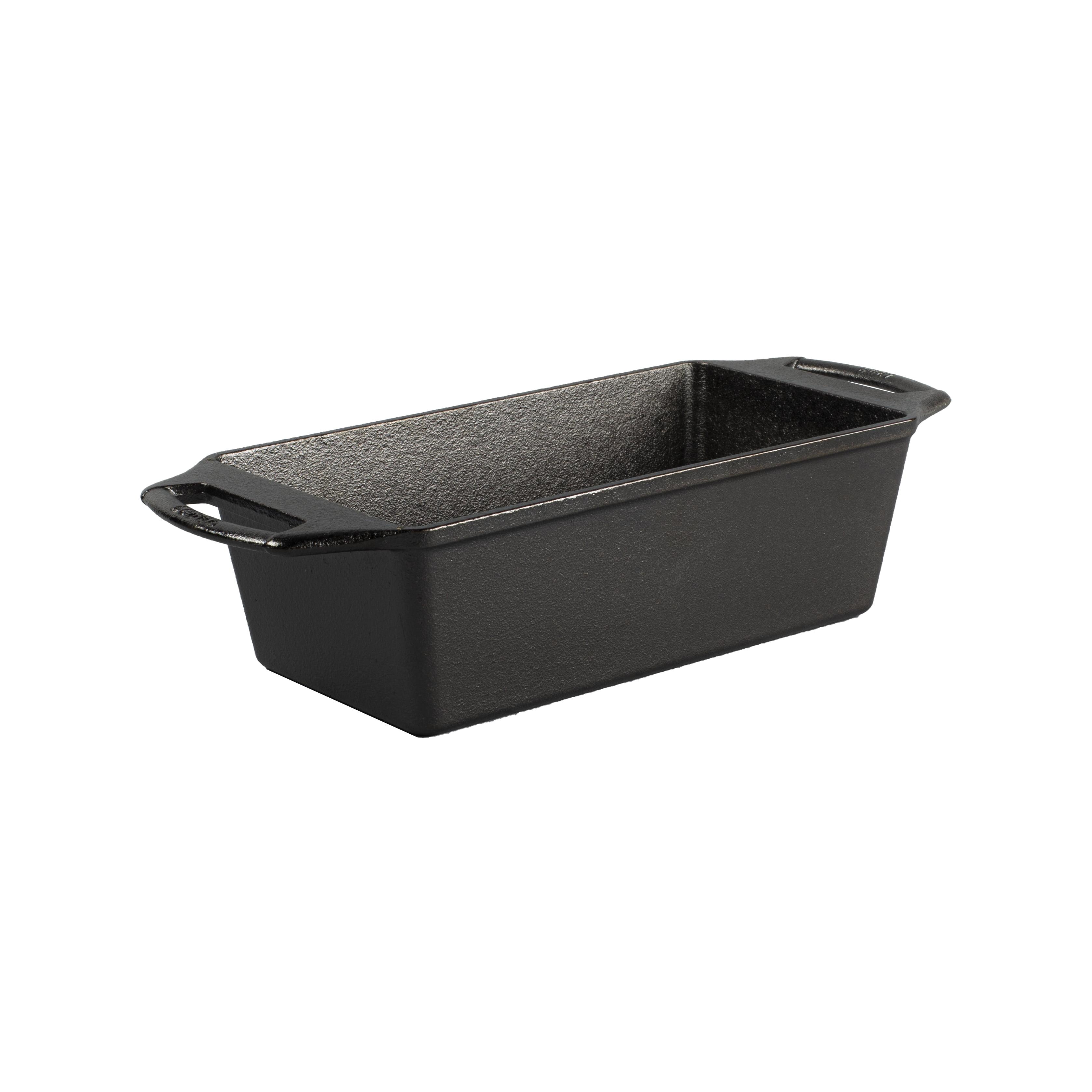 Lodge Cast Iron Loaf Pan Black: Rectangle Bread Pan, Oven & Grill Safe, Hand Wash, 12" x 4.69", 3.78 lbs