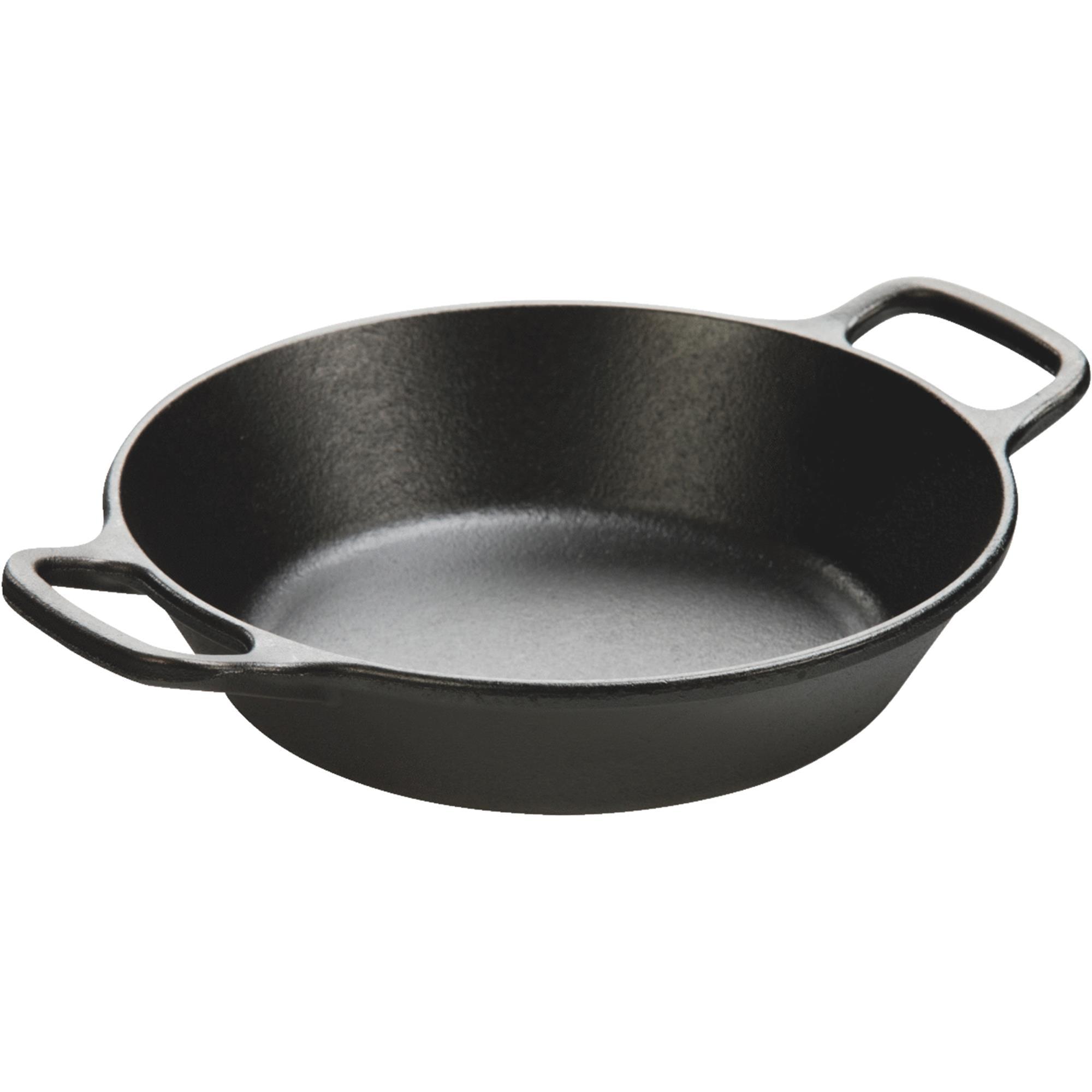 8 Inch Black Cast Iron Dual Handle Pan