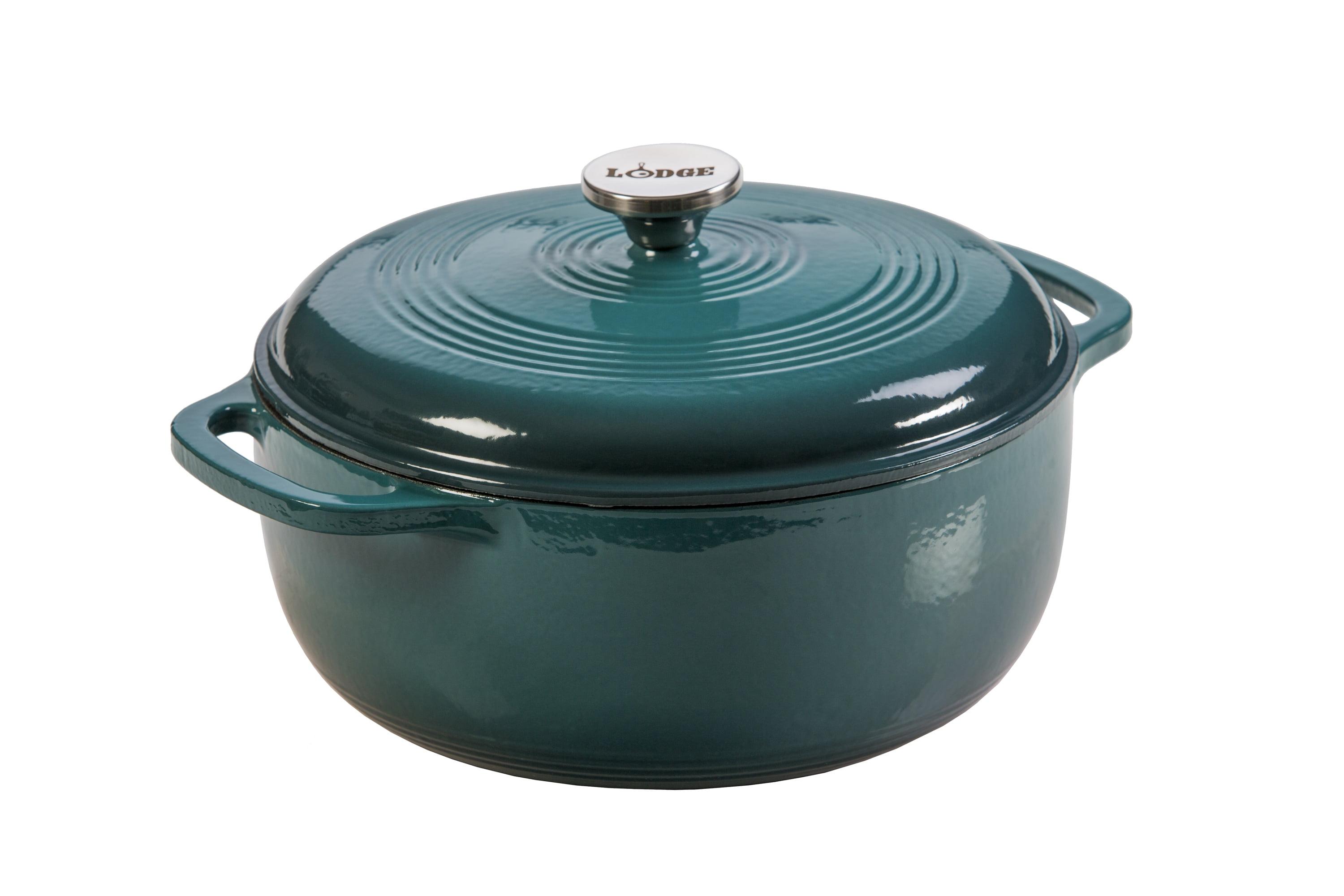 Lagoon Blue 6 Qt Enameled Cast Iron Dutch Oven