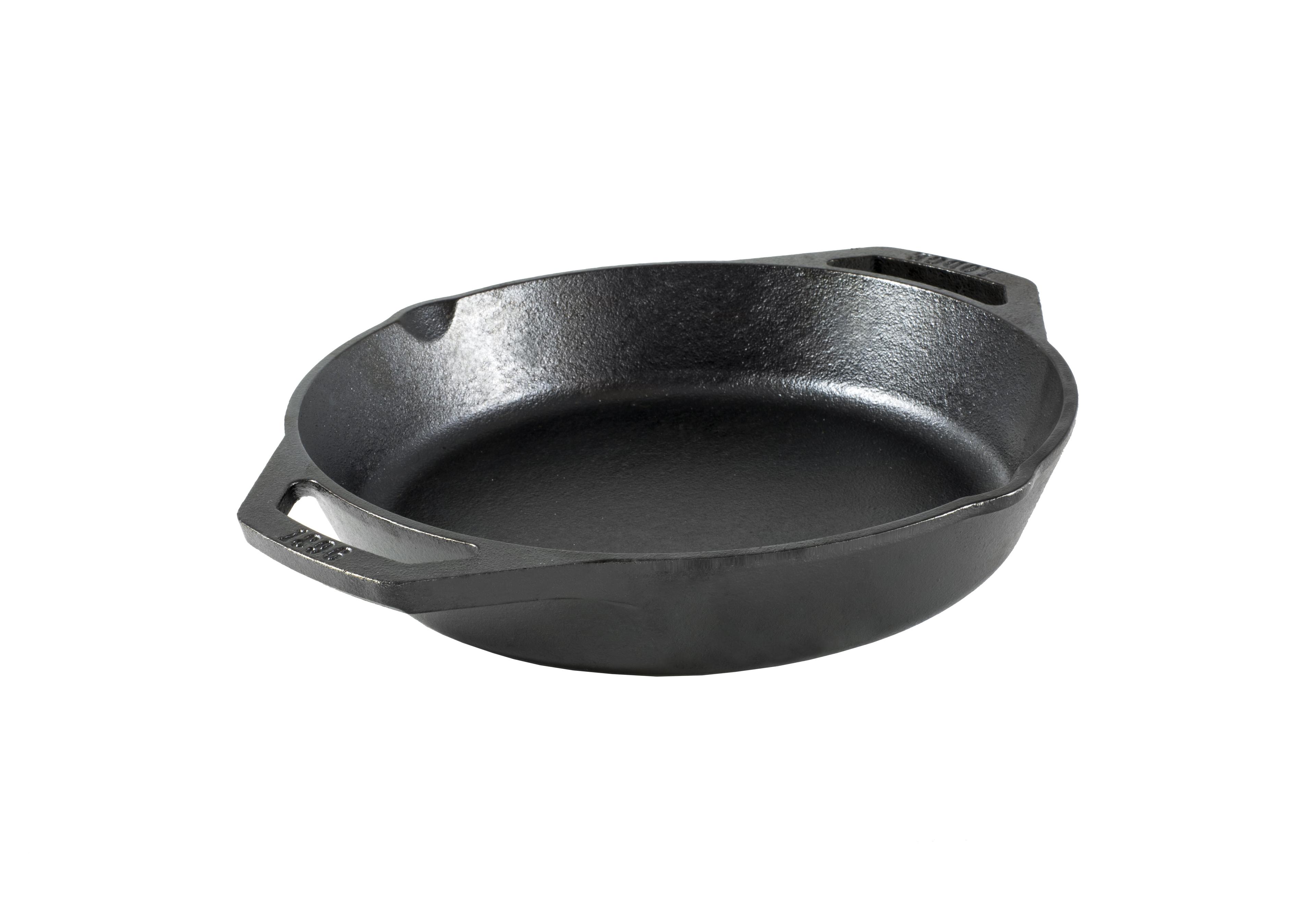 10.25-Inch Black Cast Iron Skillet with Dual Handles