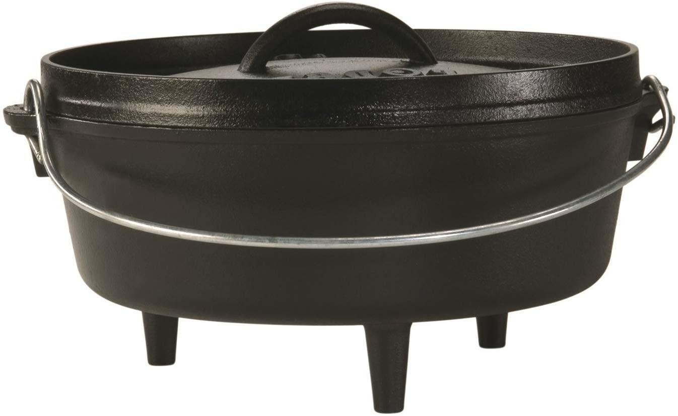 Lodge 4-Quart Black Cast Iron Camp Dutch Oven