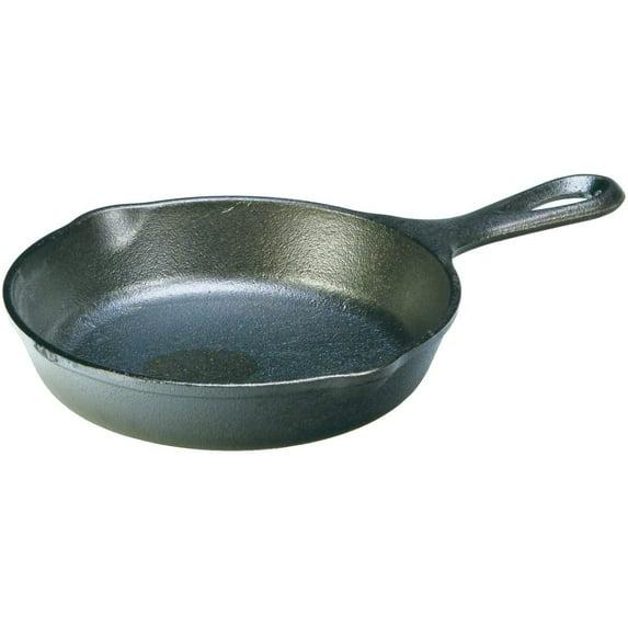 Lodge 6.5" Cast Iron Skillet: Oven & Broiler-Safe, Hand Wash, Gas & Induction Compatible, Black, 1.94 lbs