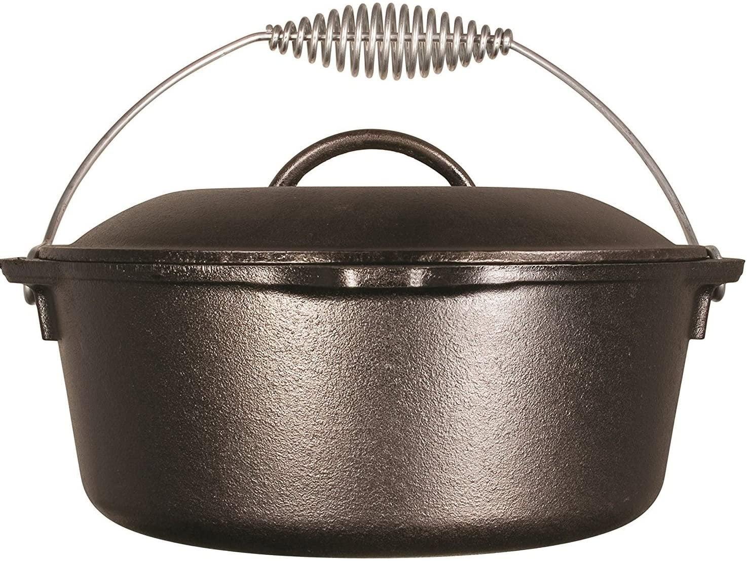 Lodge 5-Quart Black Cast Iron Dutch Oven