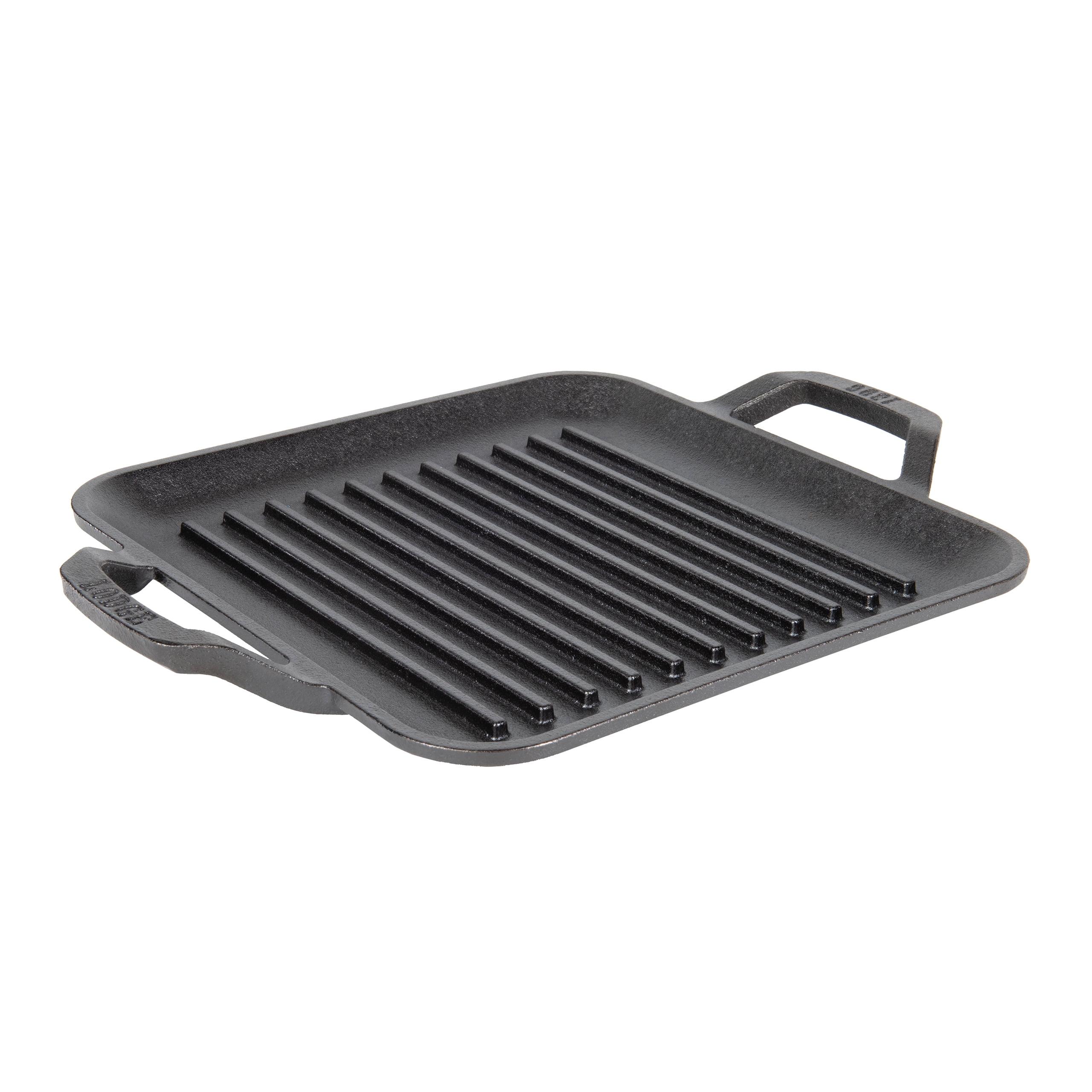 Lodge 11" Pre-Seasoned Cast Iron Square Grill Pan