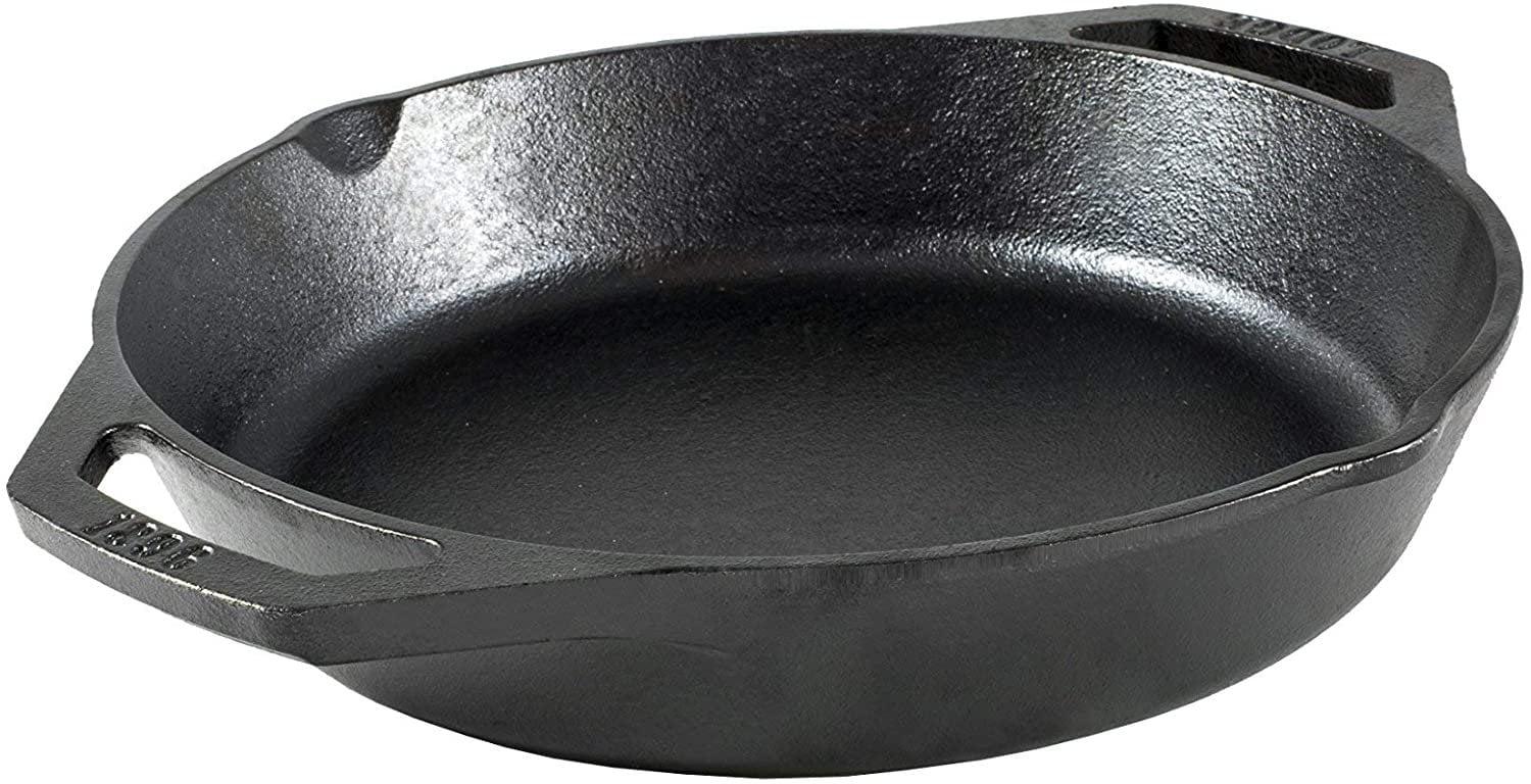 Lodge Logic 10.25" Cast Iron Dual Handle Skillet Pan, L8SKL, 10.25 Inch