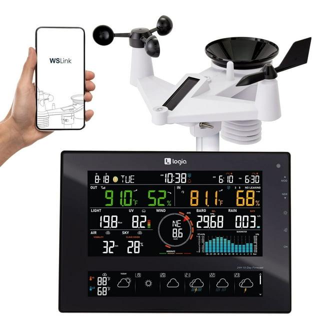 Logia 6'' Solar Powered Wireless Outdoor Weather Station