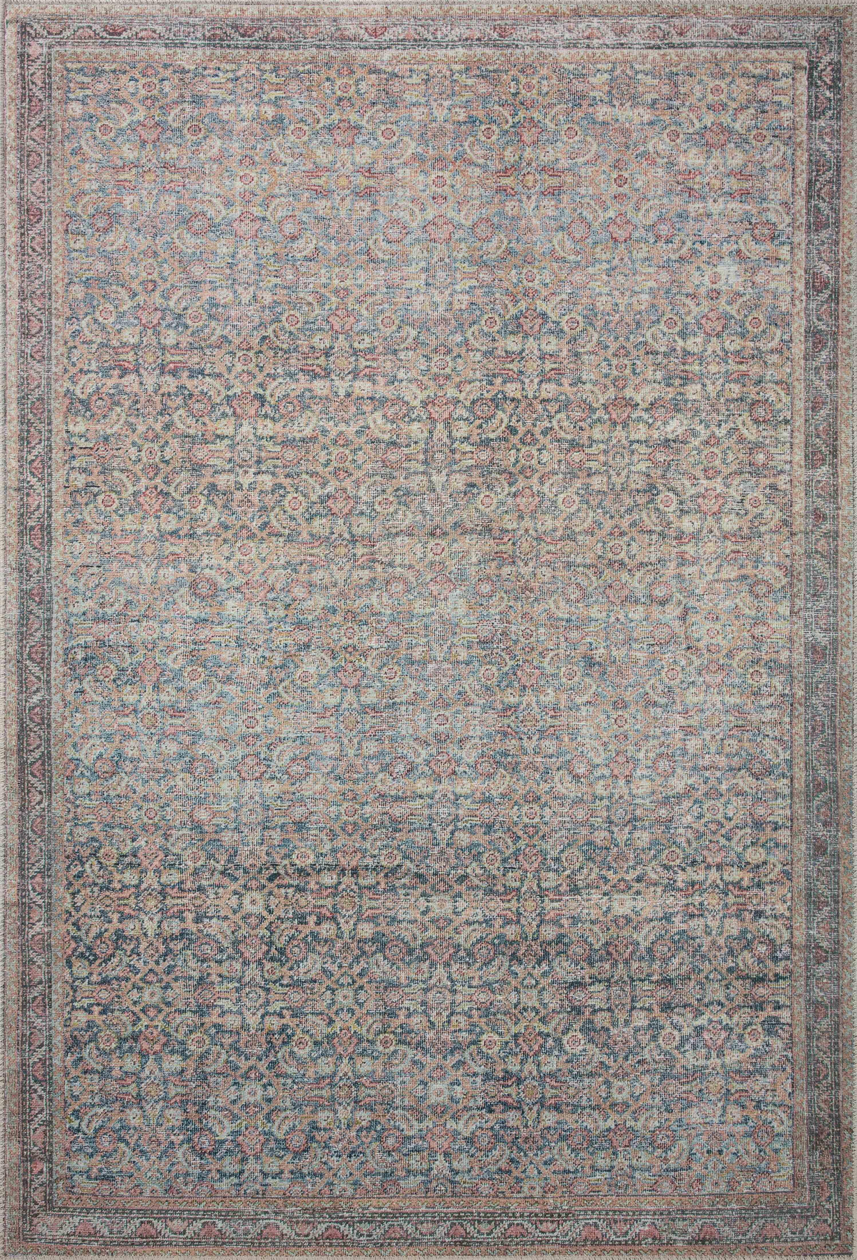 Loloi II Adrian Denim / Multi 2'-3" X 3'-9" Accent Rug